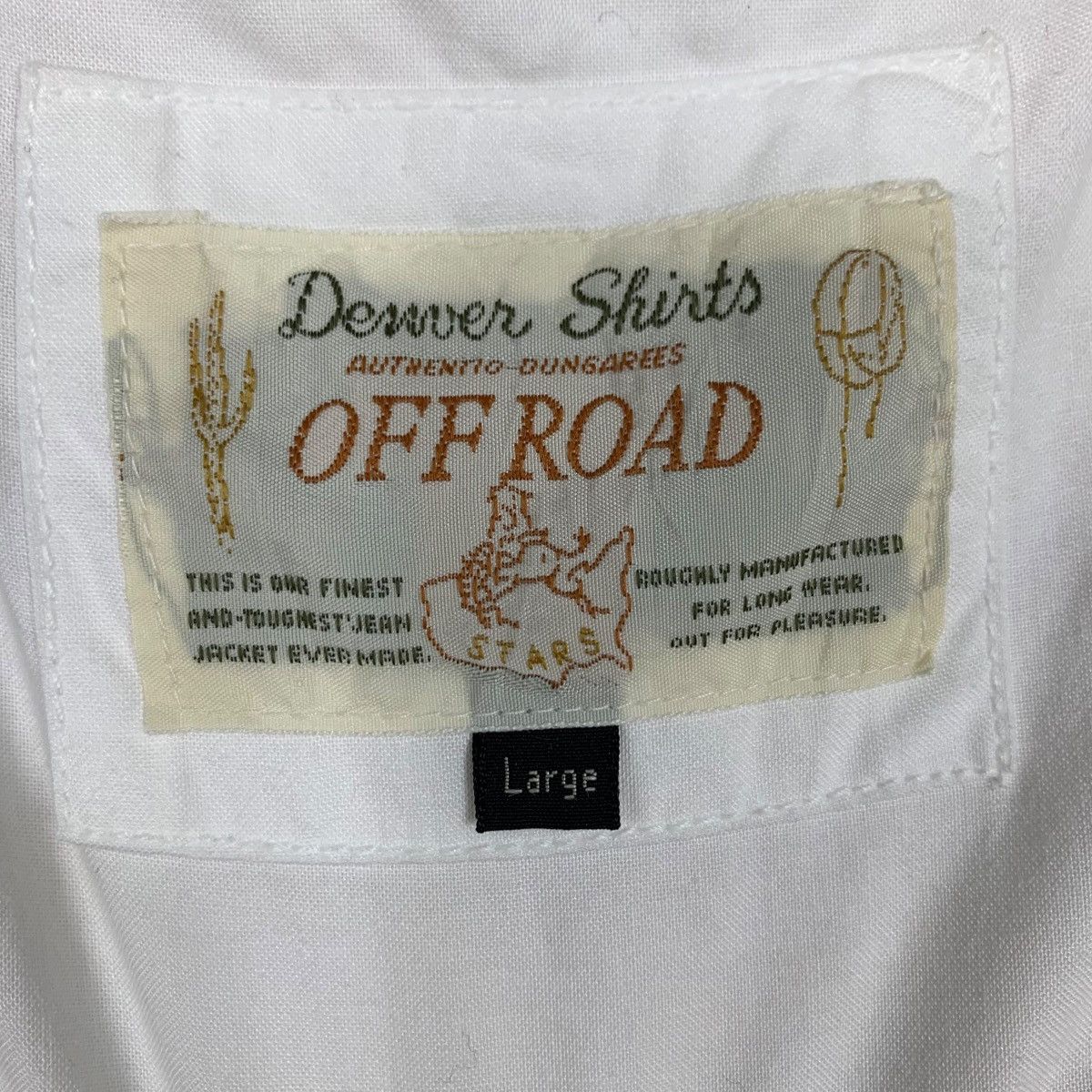 Japanese Brand OFF ROAD White Work Shirt Button Up Western Shirt #1934-C84 Size US L / EU 52-54 / 3 - 13 Thumbnail