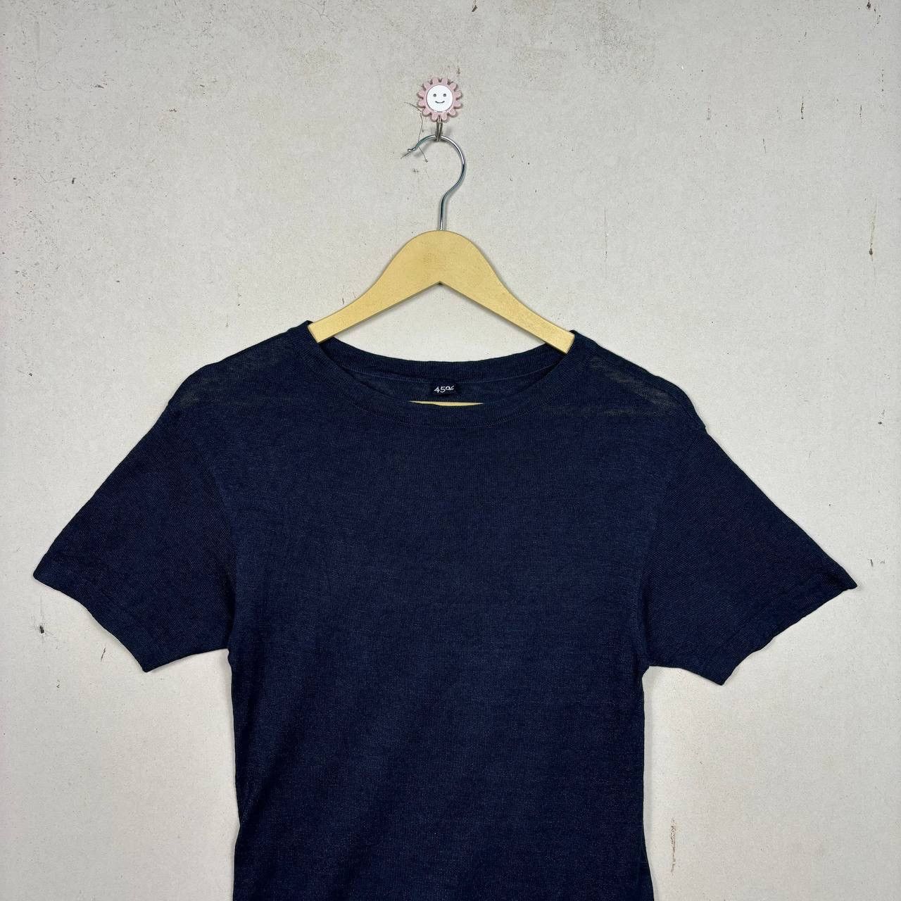 45rpm 45rpm Studio Indigo Navy Knit Tee R Logo Embroidery Size 3 Size US XS / EU 42 / 0 - 3 Thumbnail