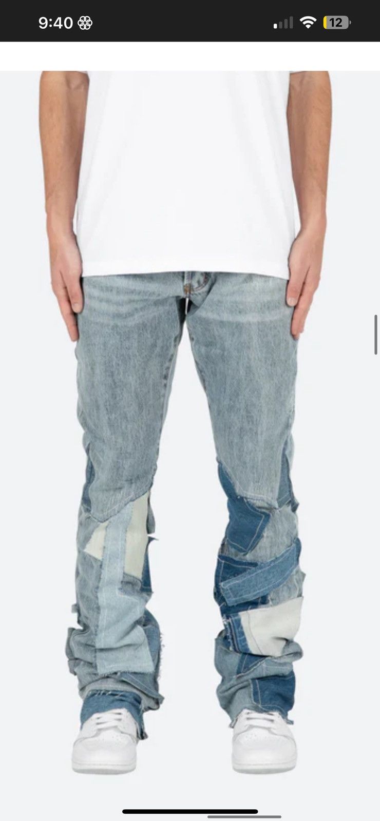 MNML B424 Patch Flare Denim-Blue/28 Size US 32 / EU 48 - 2 Thumbnail