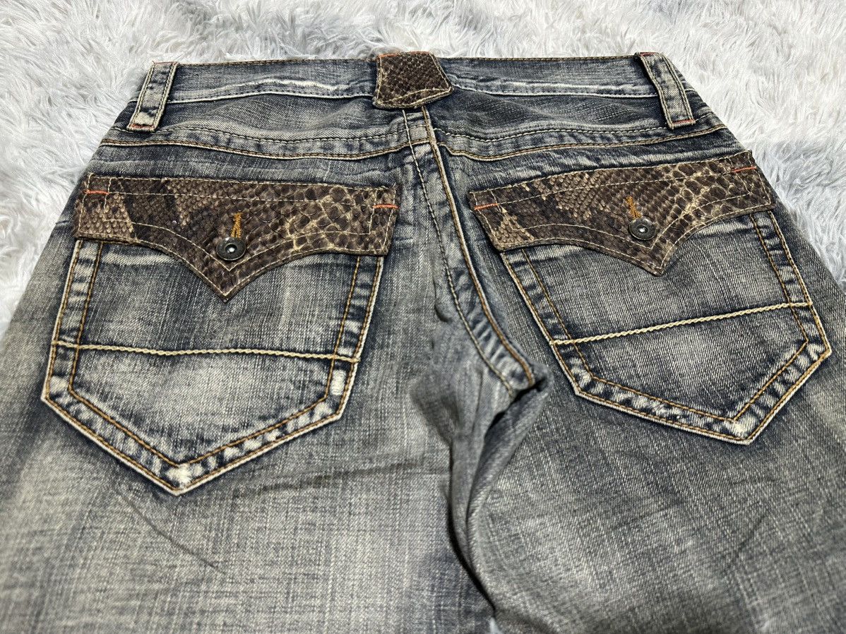 semanticdesign 🔥Sick Y2K Semantic Design Flared Denim Snakeskin Pocket Size US 30 / EU 46 - 11 Thumbnail