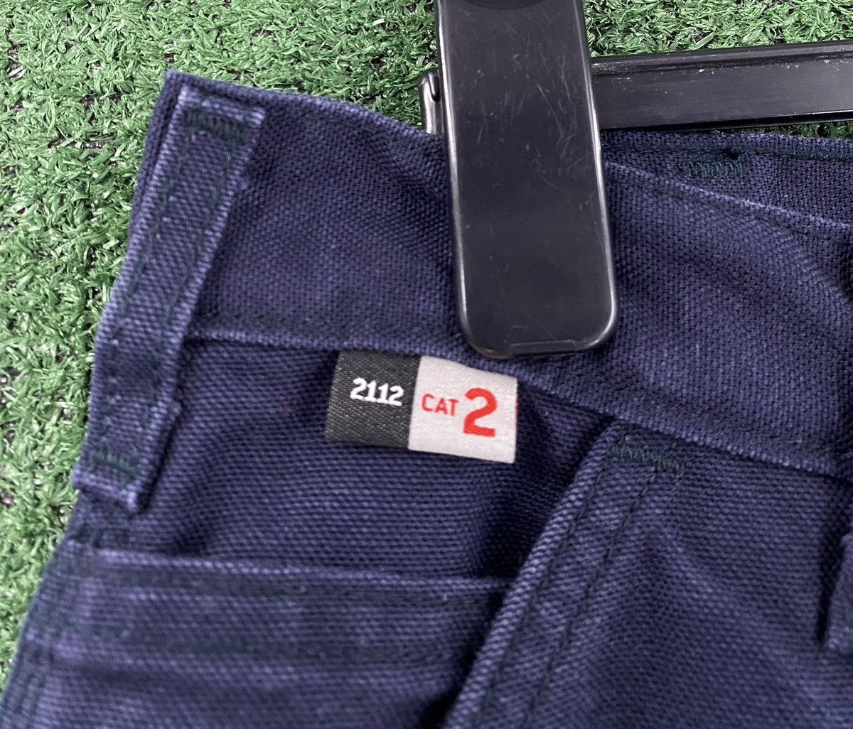 Carhartt Carhartt FR CAT 2 Navy Blue Original Canvas Workwear Pants Size US 35 - 5 Thumbnail