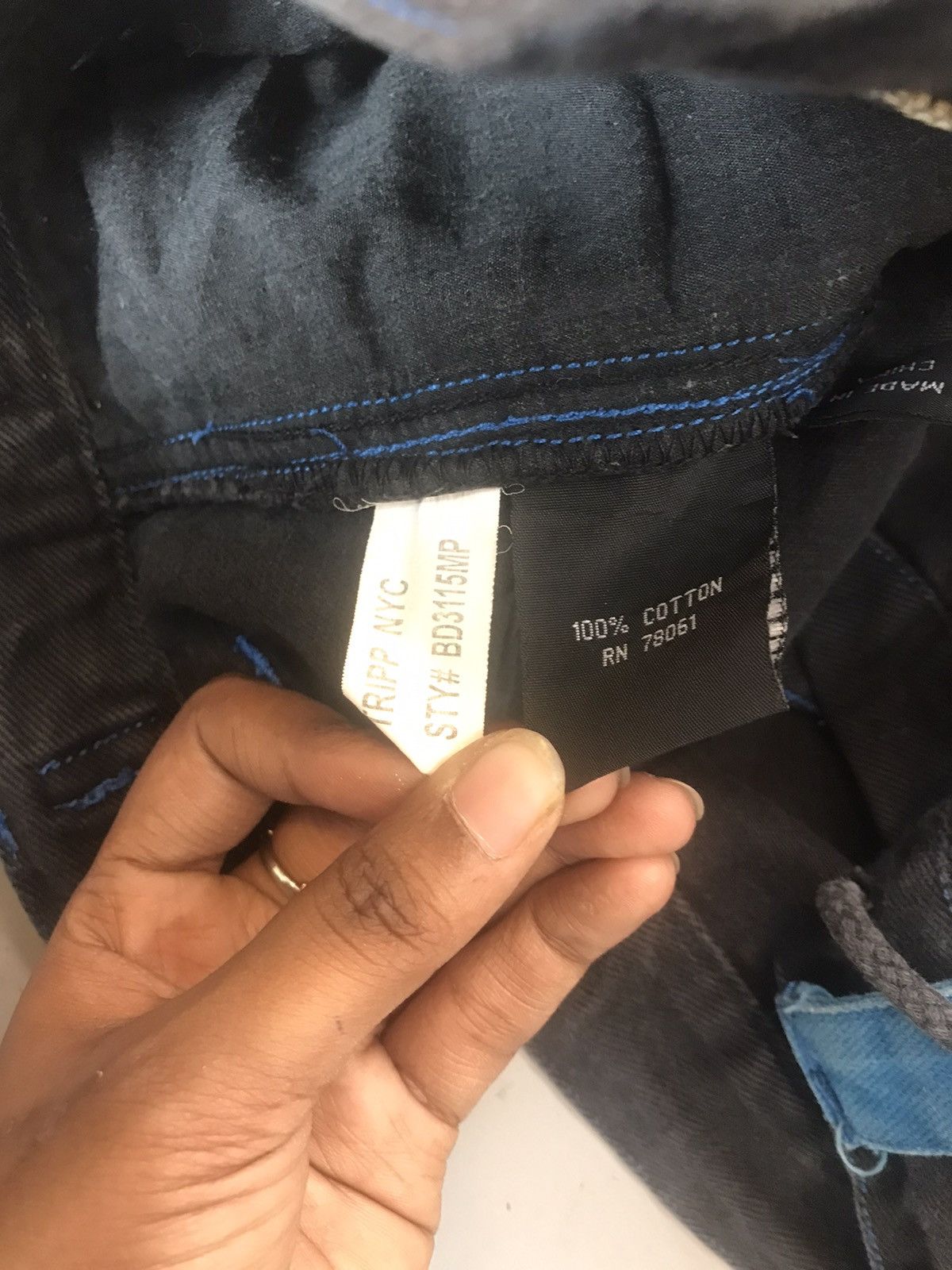 Tripp NYC × Vintage Vintage Tripp nyc adjustable waist skull pocket denim Size US 34 / EU 50 - 7 Thumbnail