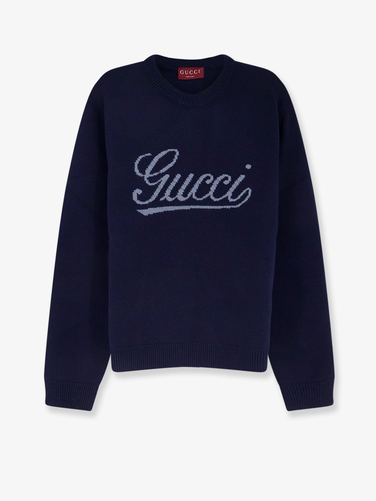 Gucci Wool Sweater With Frontal Embroidered Logo Size US L / EU 52-54 / 3 - 1 Thumbnail