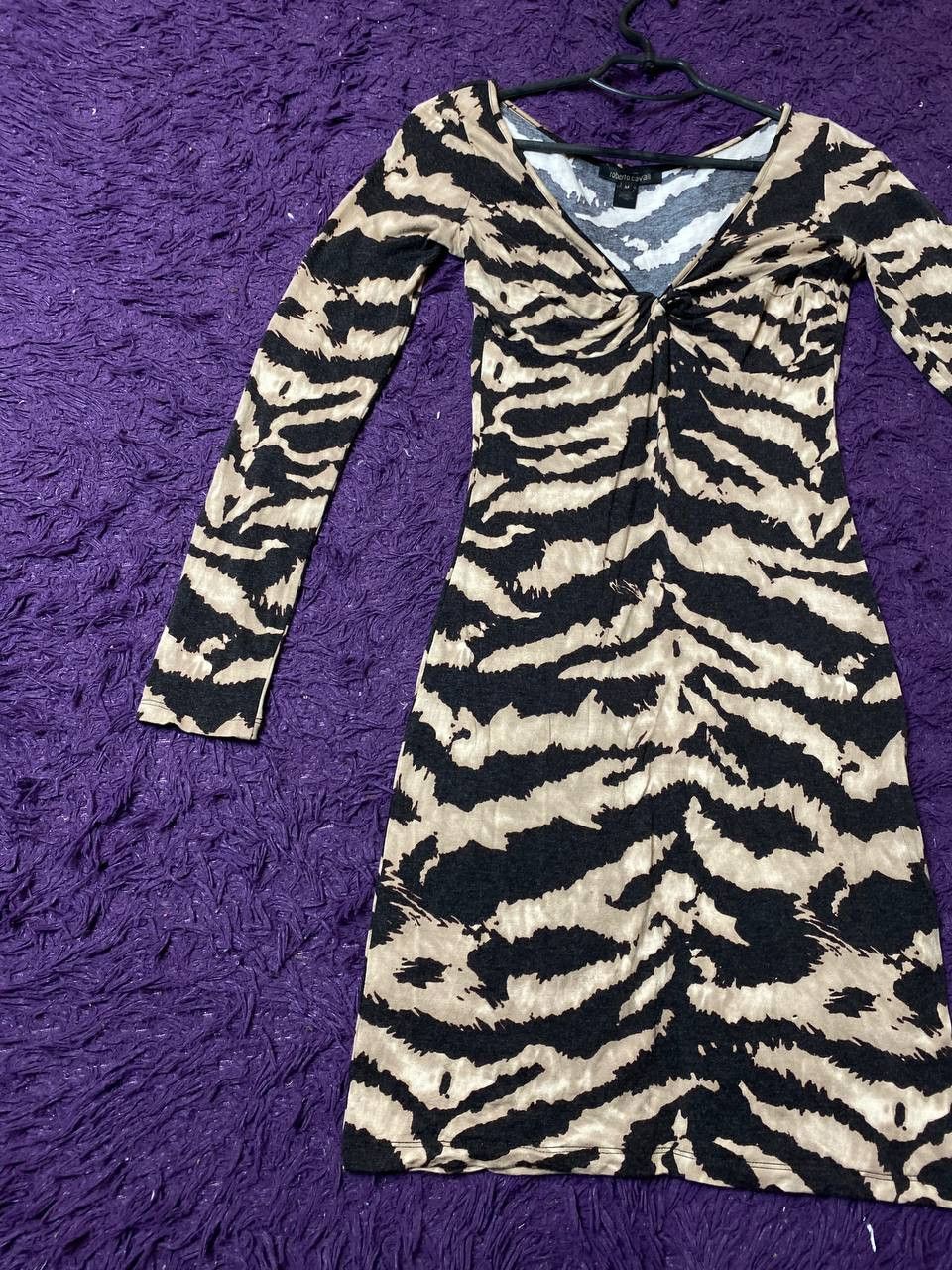 Roberto Cavalli Vintage Roberto Cavalli Animal Print Midi Dress Size M Size M / US 6-8 / IT 42-44 - 7 Thumbnail