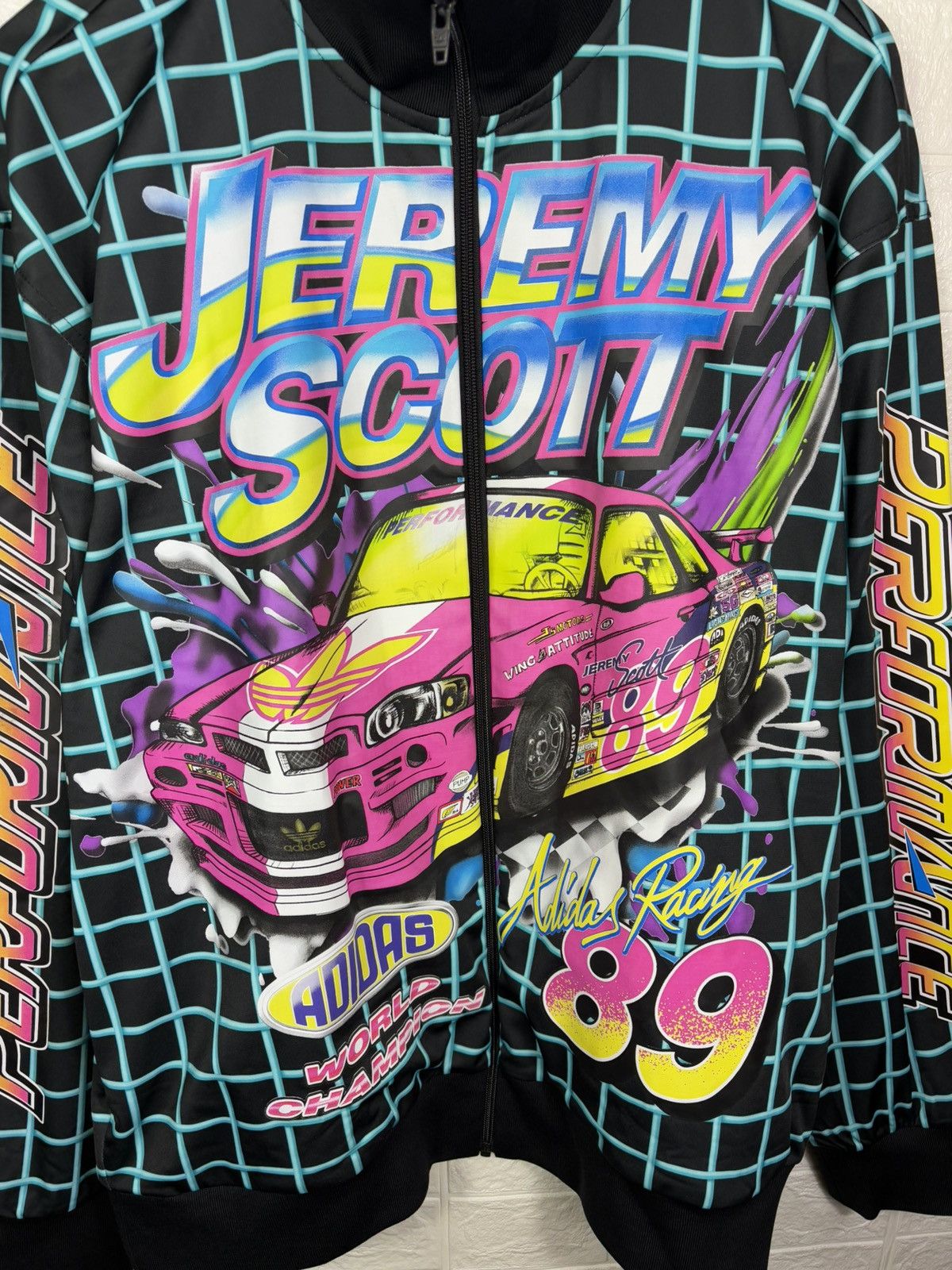 Adidas × Jeremy Scott Jeremy Scott x Adidas Rally Print Track Jacket – Size XL Size US XL / EU 56 / 4 - 3 Thumbnail