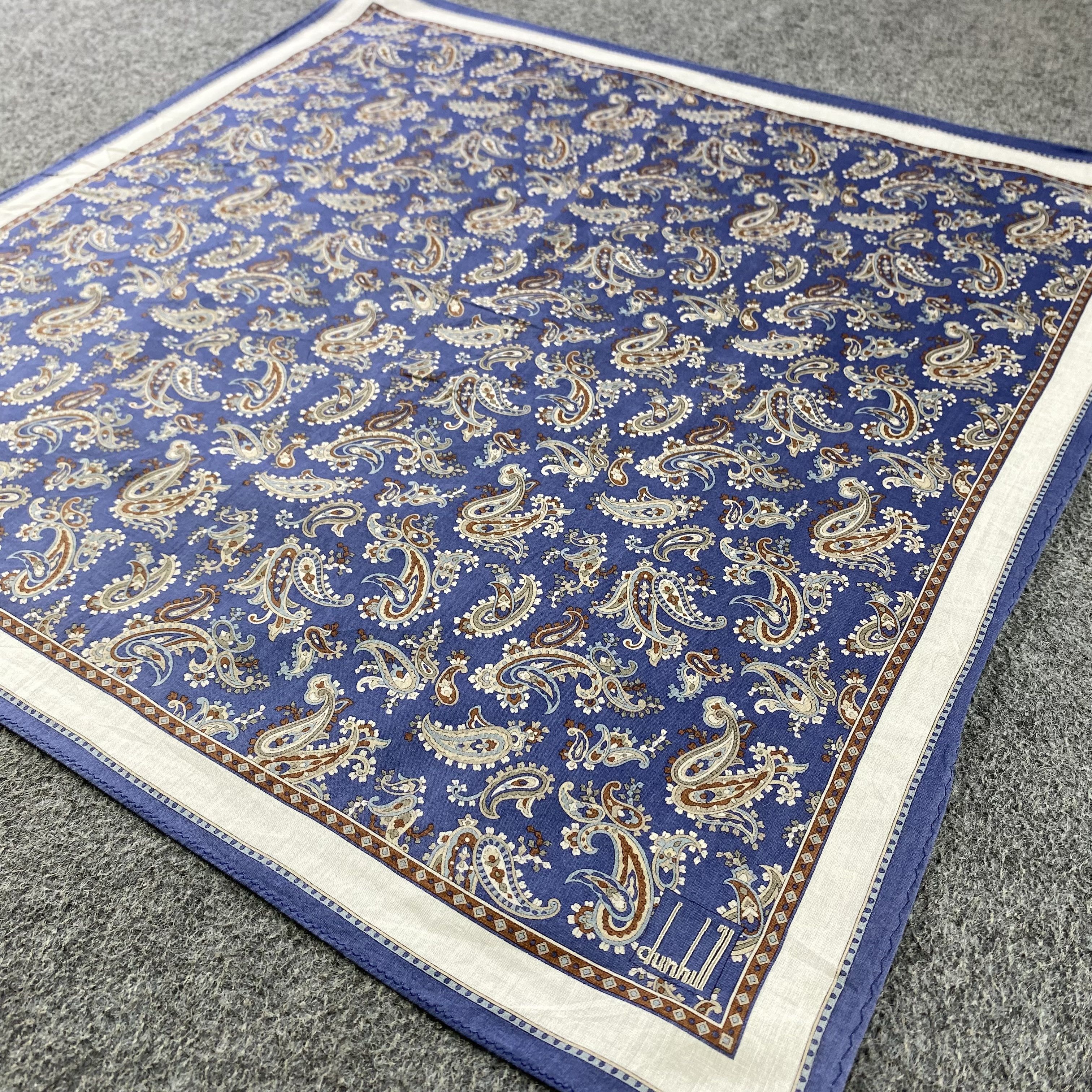 Alfred Dunhill Dunhill Paisley Handkerchief/Neckerchief/Bandana HC578 Size ONE SIZE - 2 Thumbnail