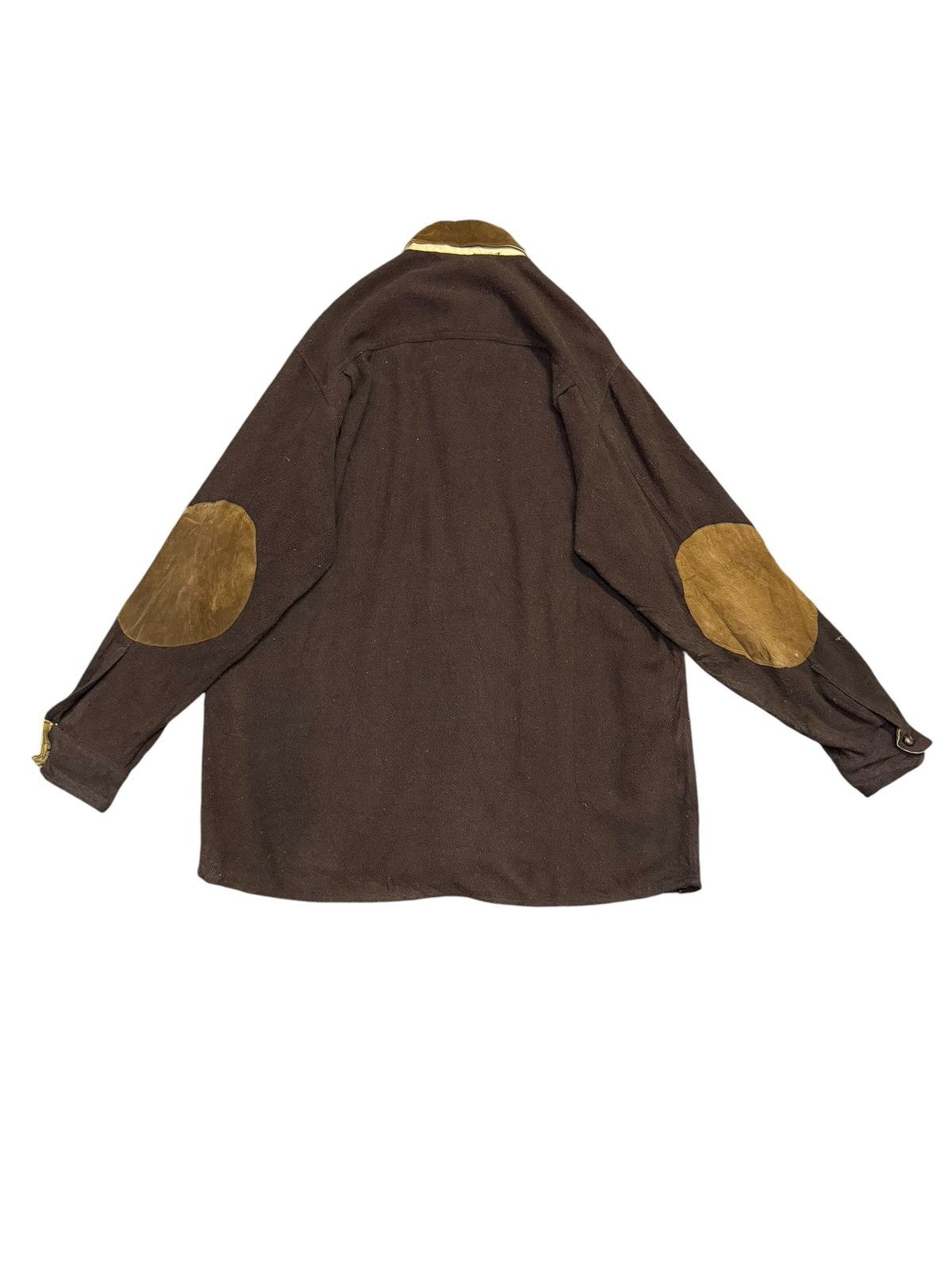 Vintage Vintage Papas Italy Shooting Shirt With Leather Padding Size US L / EU 52-54 / 3 - 6 Thumbnail