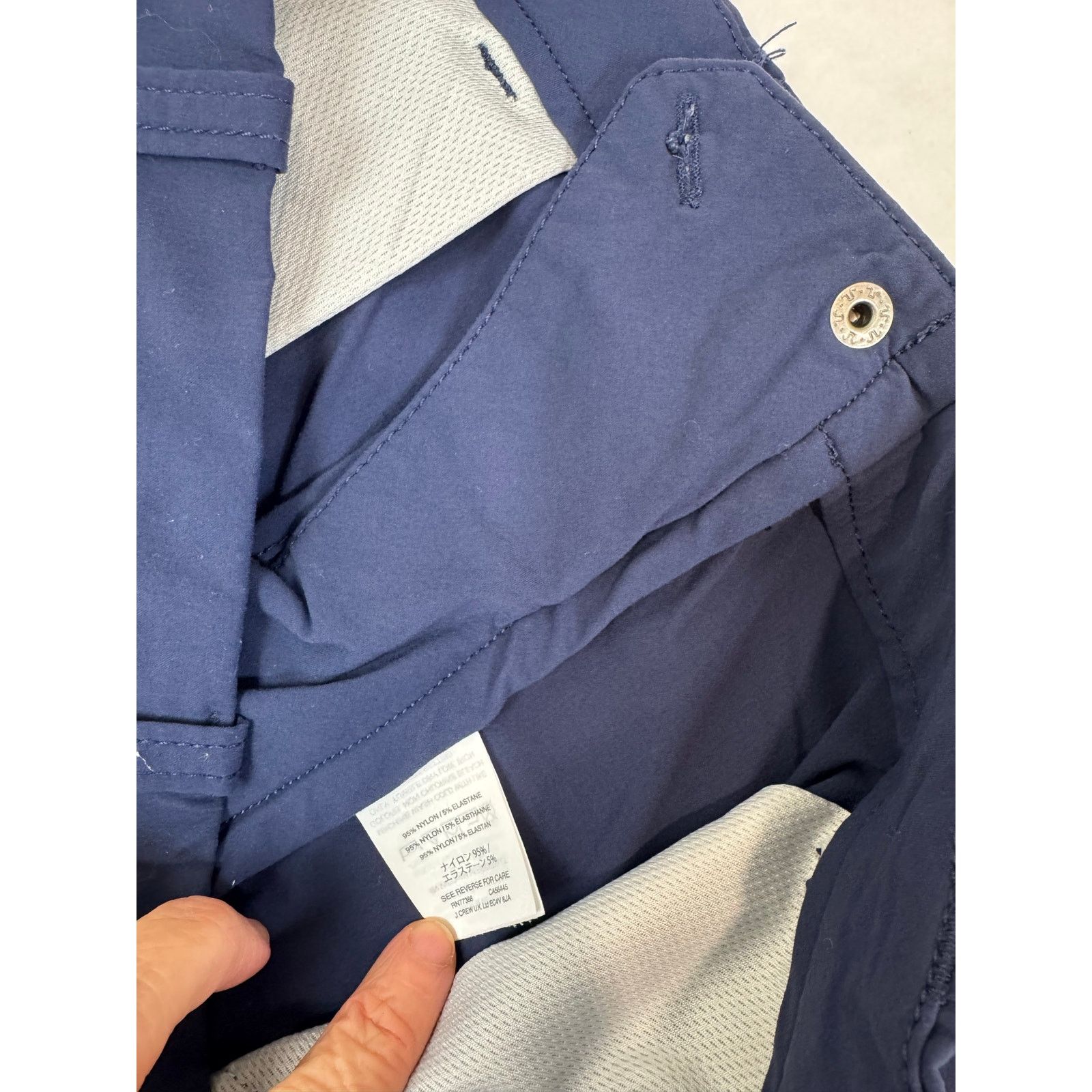 J.Crew J. Crew Stretch Chino Shorts Blue Nylon Men's Size 34 Size US 34 / EU 50 - 7 Thumbnail
