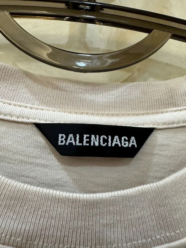 Balenciaga Balenciaga Tea Milk Color Mail Logo Short Sleeve Size US M / EU 48-50 / 2 - 5 Thumbnail