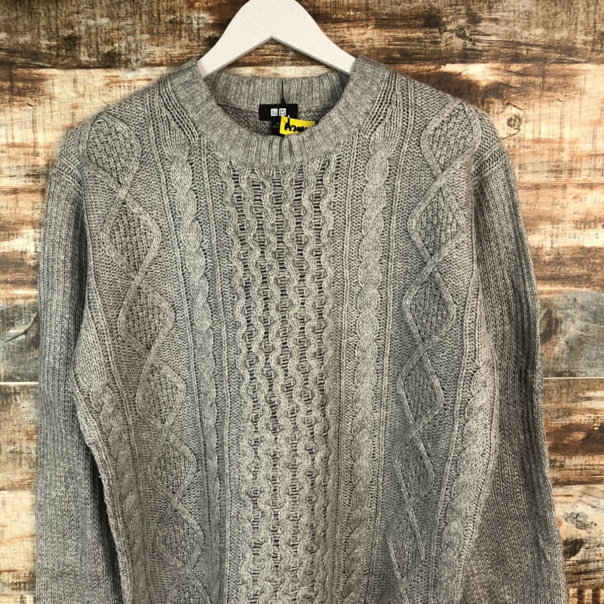 Homespun Knitwear × Uniqlo Uniqlo japan Grey cable Knitwear #A2014 Size US M / EU 48-50 / 2 - 5 Thumbnail