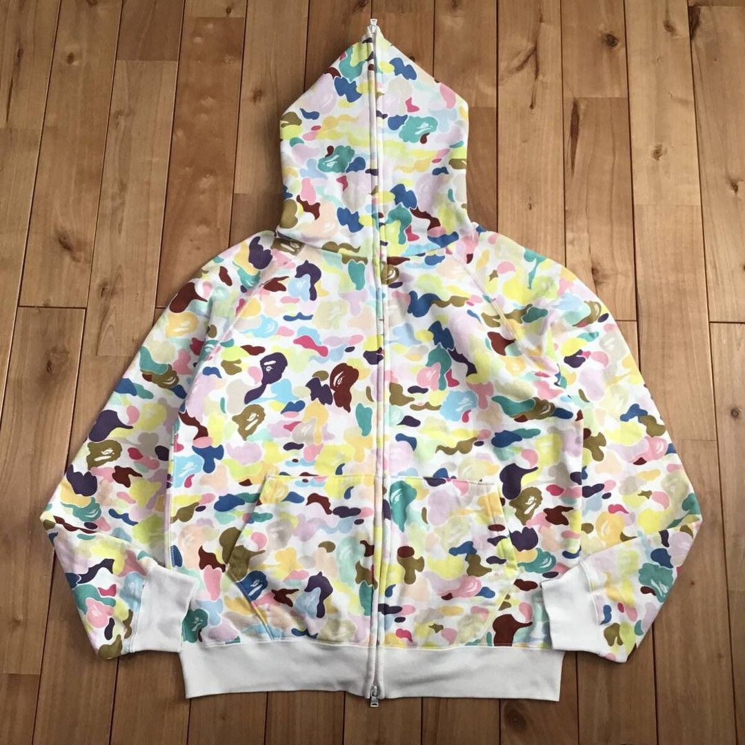 Vintage Bape ?Vintage? BAPE Multi Camo Full Zip Hoodie A Bathing