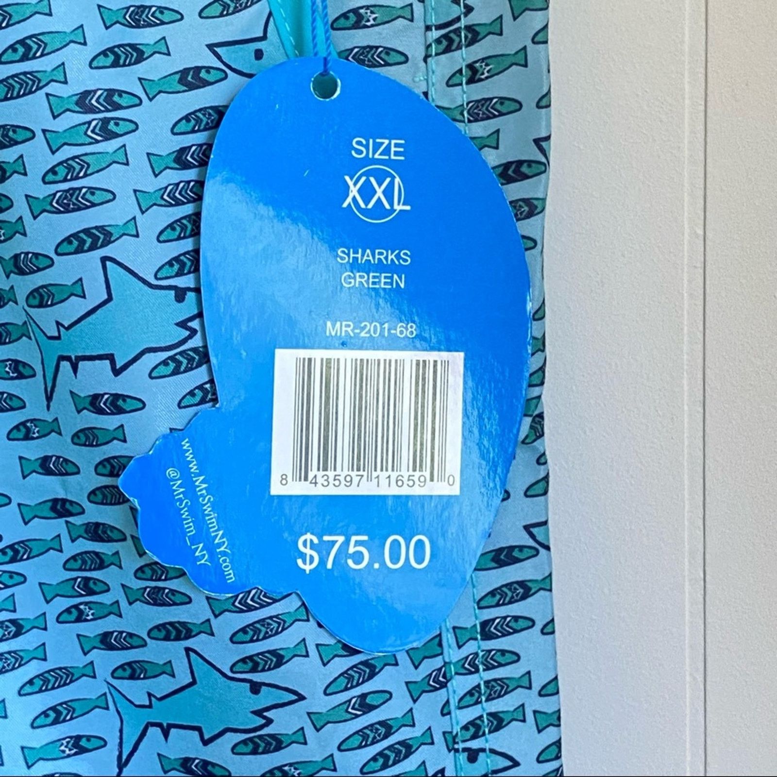 Swims Mr Swim Sharks Green Swim Trunks Size US 44 / EU 60 - 4 Thumbnail