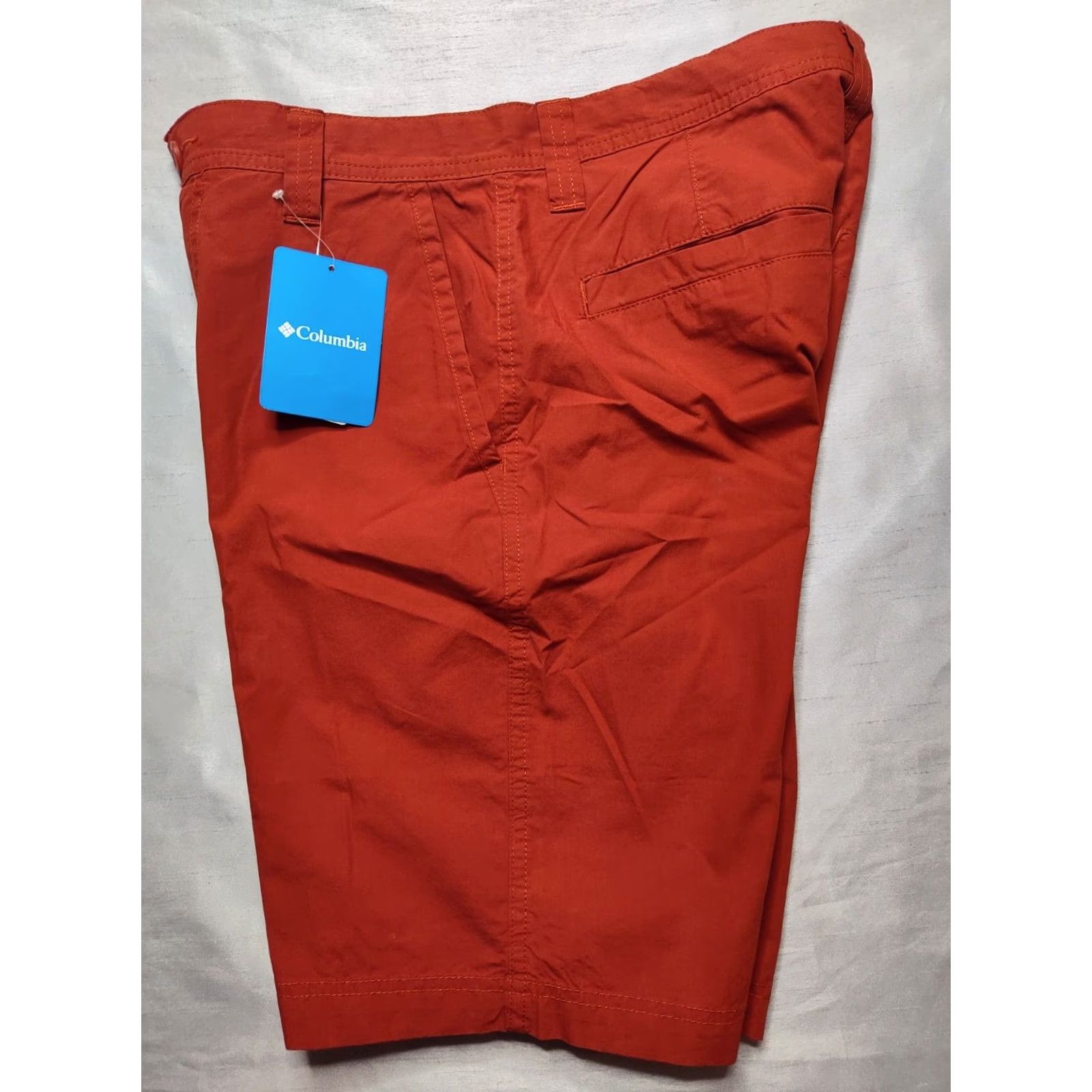 Vintage Columbia Men 30 Dark Sienna 100% Cotton 10" Washed Out Shorts NEW Similiar Brown Chino 30 Mens Size US 30 / EU 46 - 3 Thumbnail