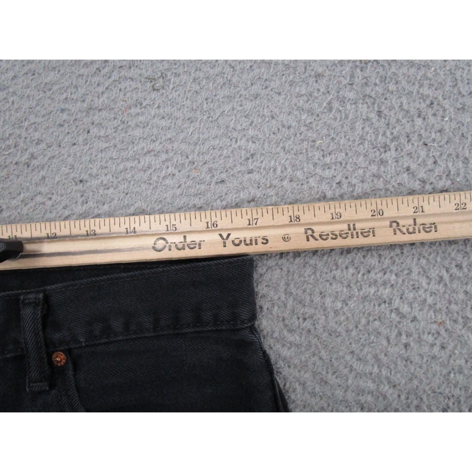 Levi's VINTAGE Levi's 550 Jeans Mens 36x32 Black Regular Straight Leg Y2K 5-Pocket Denim Modern Fit Size US 36 / EU 52 - 5 Thumbnail