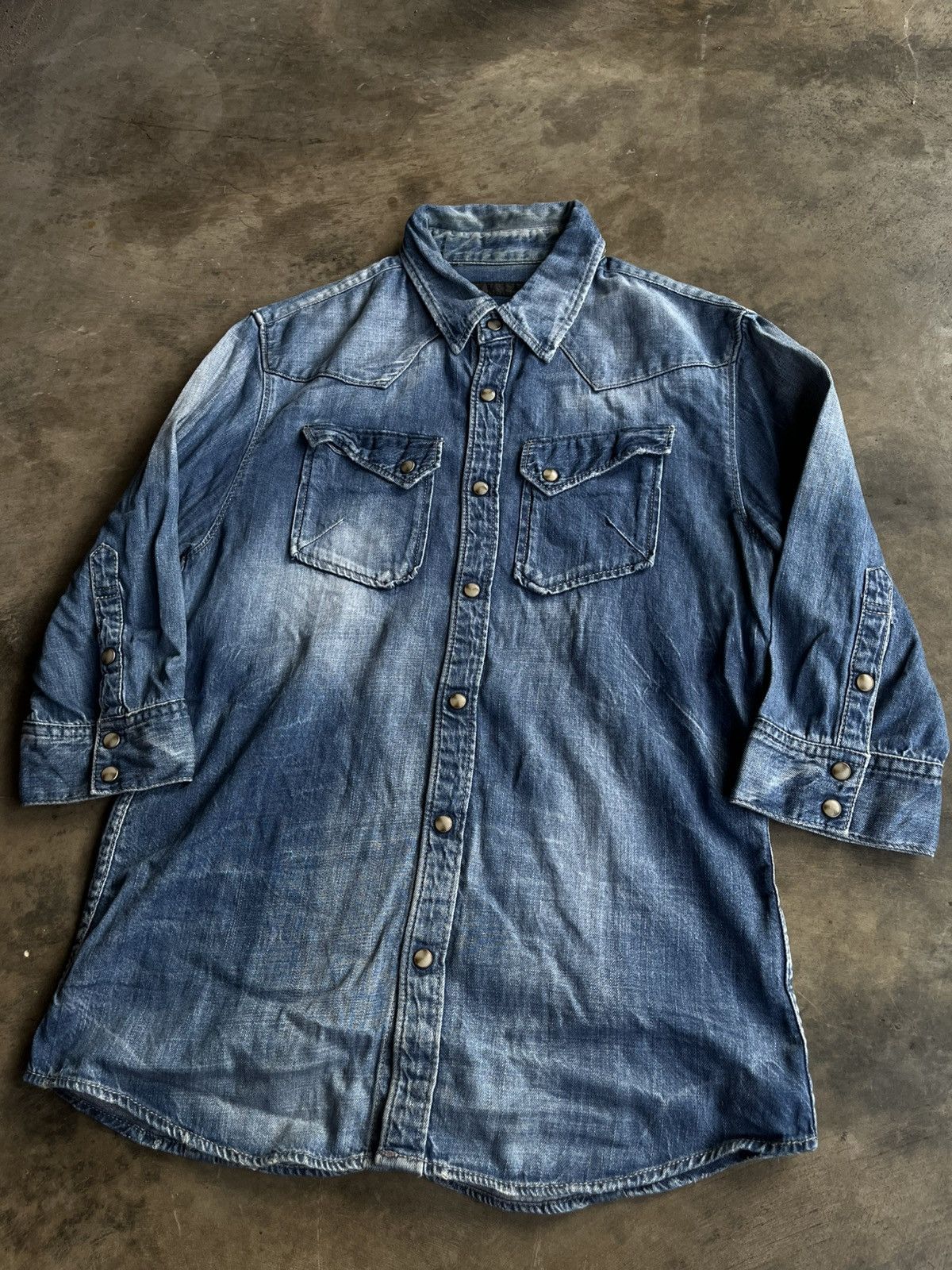 GOSTAR DE FUGA 2000s FUGA JAPANESE DENIM SHIRTS VKEI SEDITIONARIES GOTHIC Size US M / EU 48-50 / 2 - 3 Thumbnail