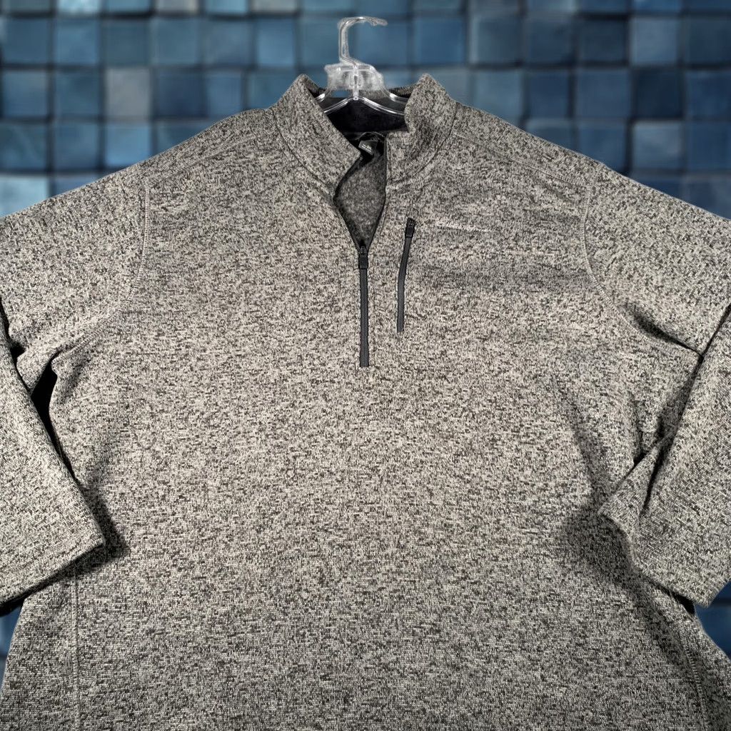 Eddie Bauer Eddie Bauer Sweatshirt Mens 3XL Gray 1/4 Zip Fleece Pullover Mock Neck Pockets Size US XXL / EU 58 / 5 - 1 Thumbnail