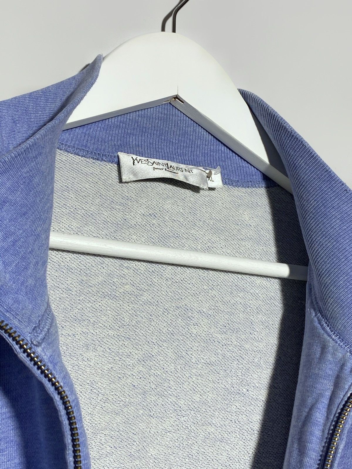 Yves Saint Laurent Vintage YSL Yves Saint Laurent Full Zip Cotton Sweater 2000s Size US XL / EU 56 / 4 - 7 Thumbnail