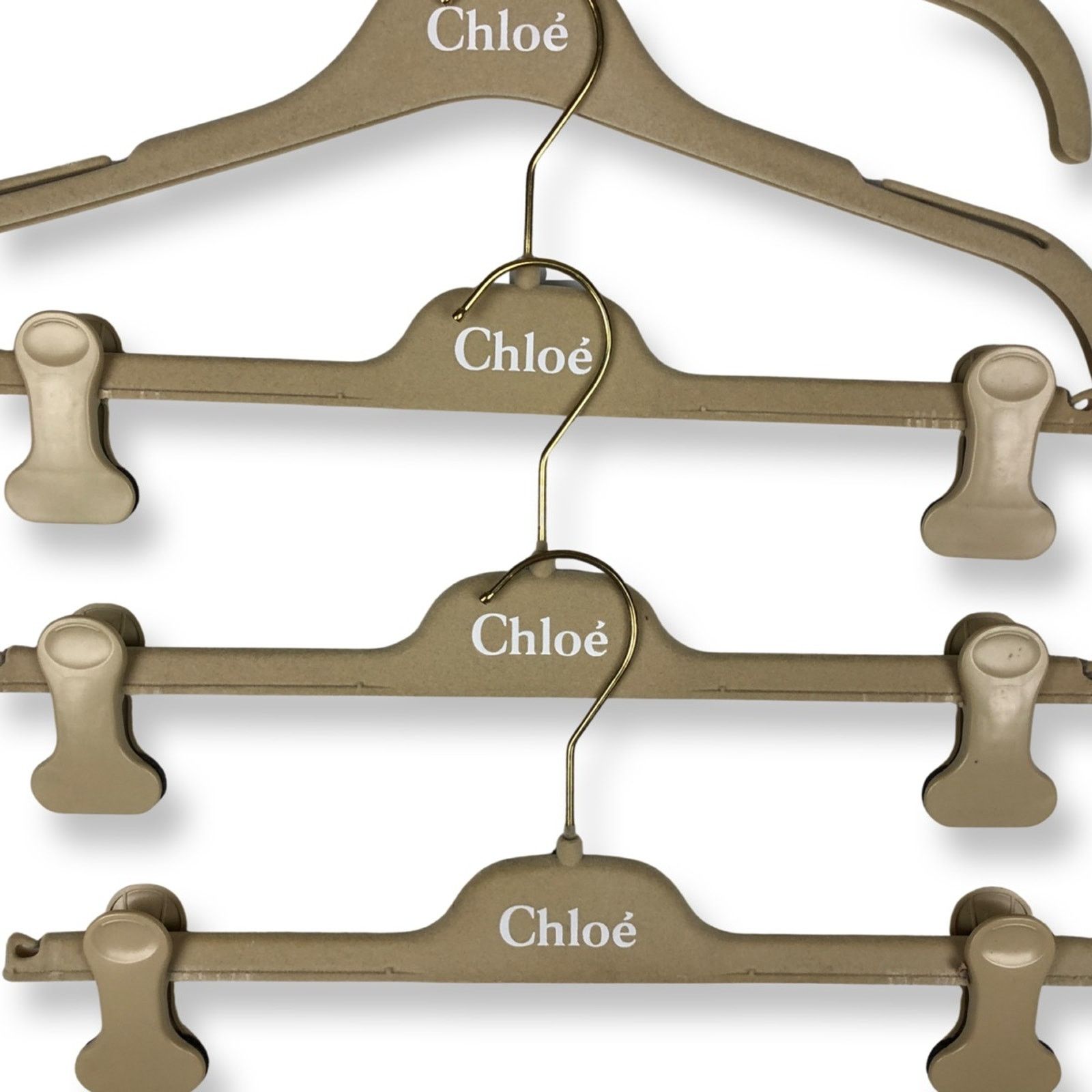 Chloe Chloe Logo Velour Hangers Size ONE SIZE - 2 Thumbnail