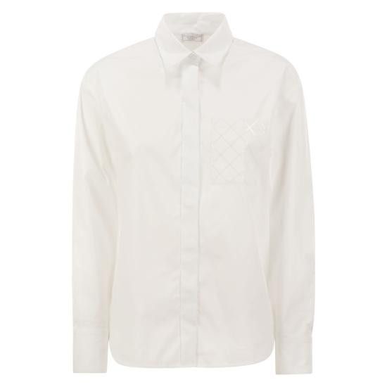 Peserico PESERICO Women Shirts S0661400R2 WHITE Size M / US 6-8 / IT 42-44 - 1 Thumbnail