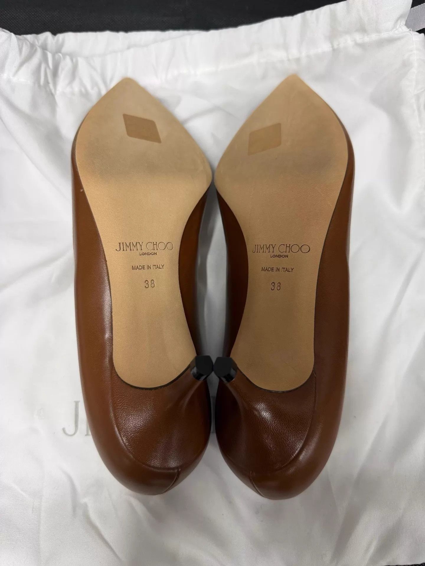 Jimmy Choo Jimmy Choo Calfskin Pointed Toe Pumps Size 38 Brand New Size US 7.5 / IT 37.5 - 6 Thumbnail