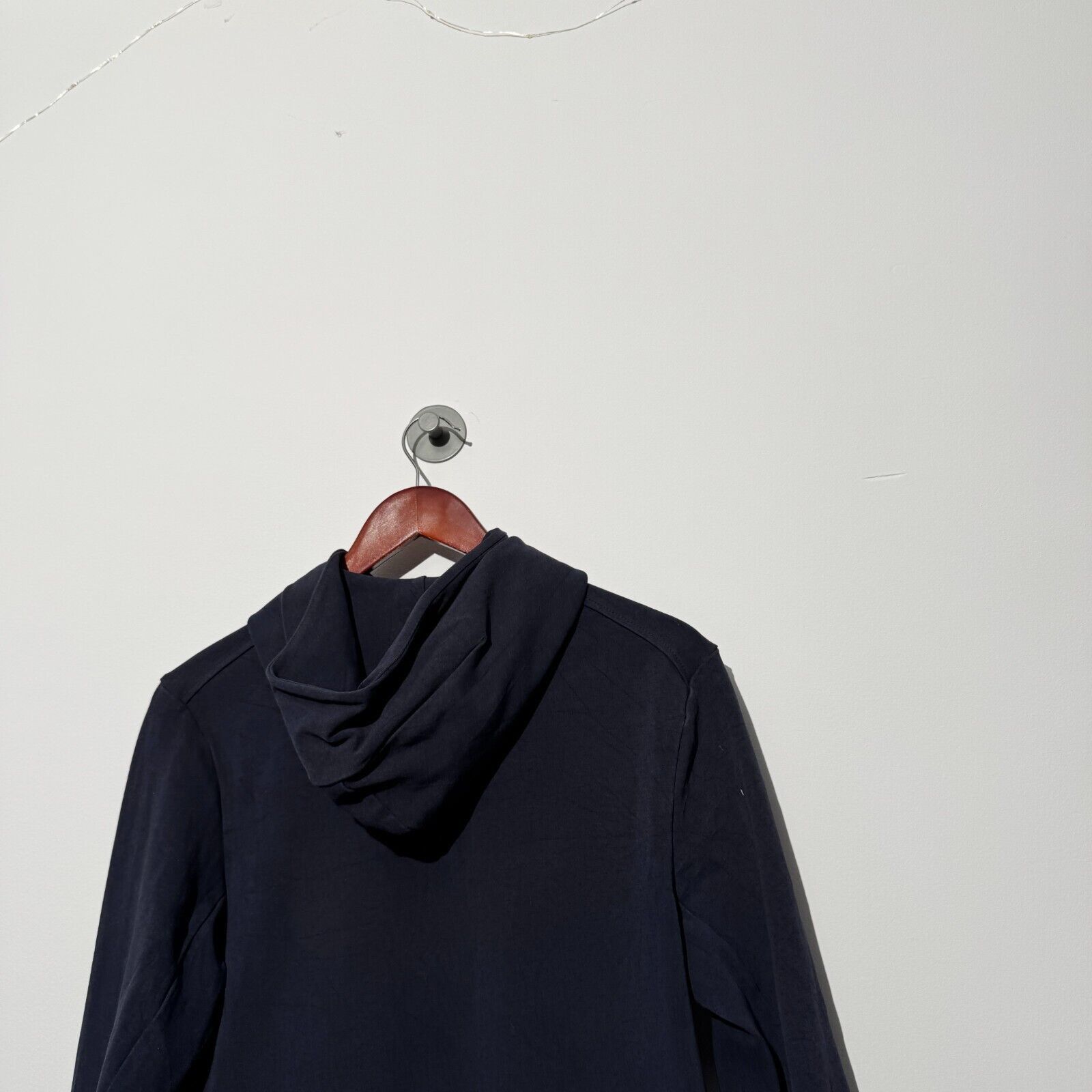 Nike × Vintage Vintage Nike Unisex Navy Blue Polyester Zip Hoodie Size S Size US S / EU 44-46 / 1 - 9 Thumbnail