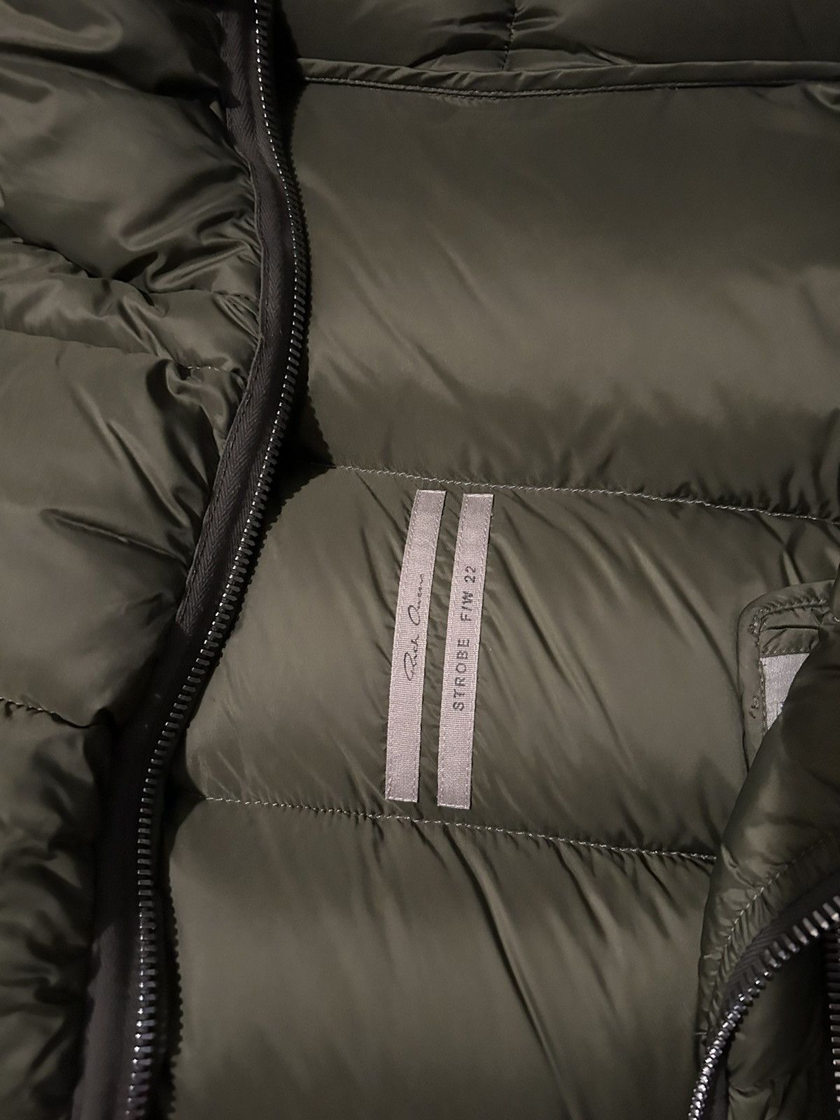 Rick Owens × Rick Owens Drkshdw Rick Owen strobe 22 green puffer jacket Size US L / EU 52-54 / 3 - 4 Thumbnail