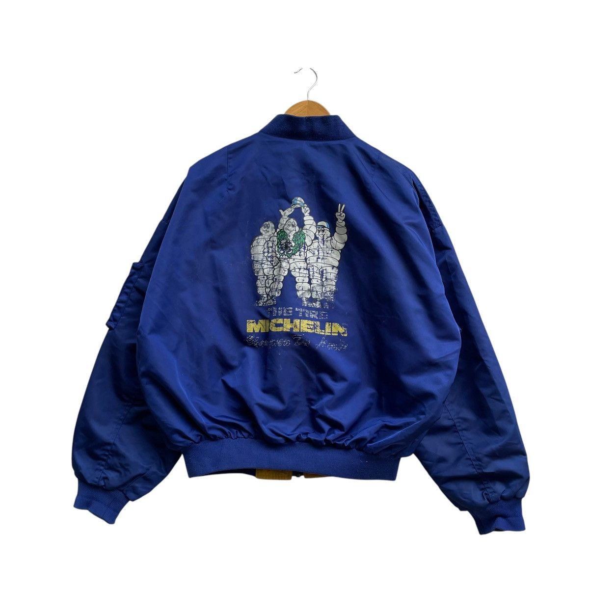 Gear for Sports 💥Vintage Michelin The Tire Champion Du Monde Bomber Jacket Size US L / EU 52-54 / 3 - 1 Thumbnail
