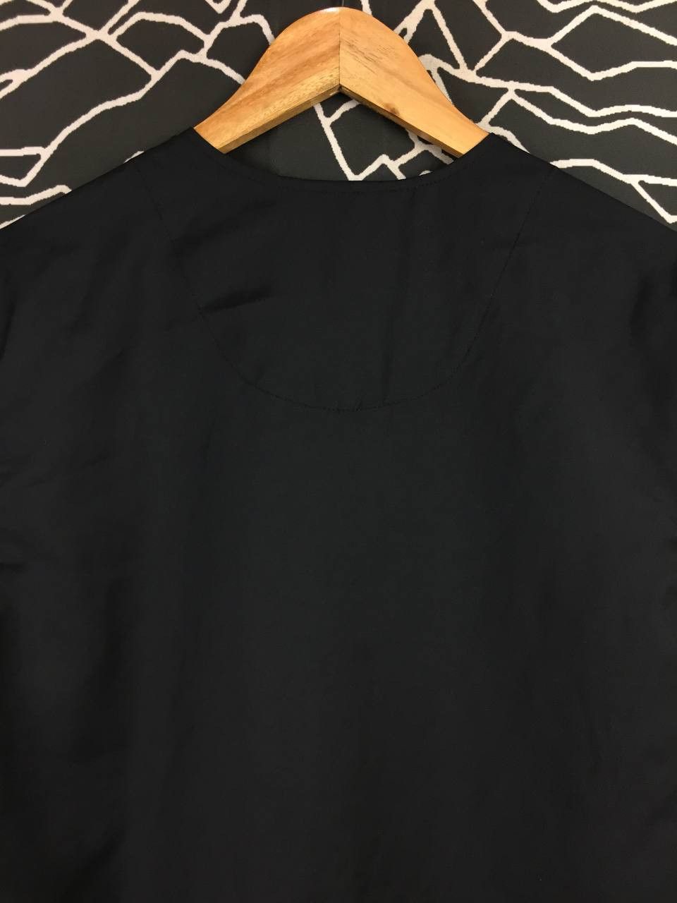 semanticdesign Semanticdesign Avant-Garde Black Collarless Button Shirt Size US L / EU 52-54 / 3 - 9 Thumbnail