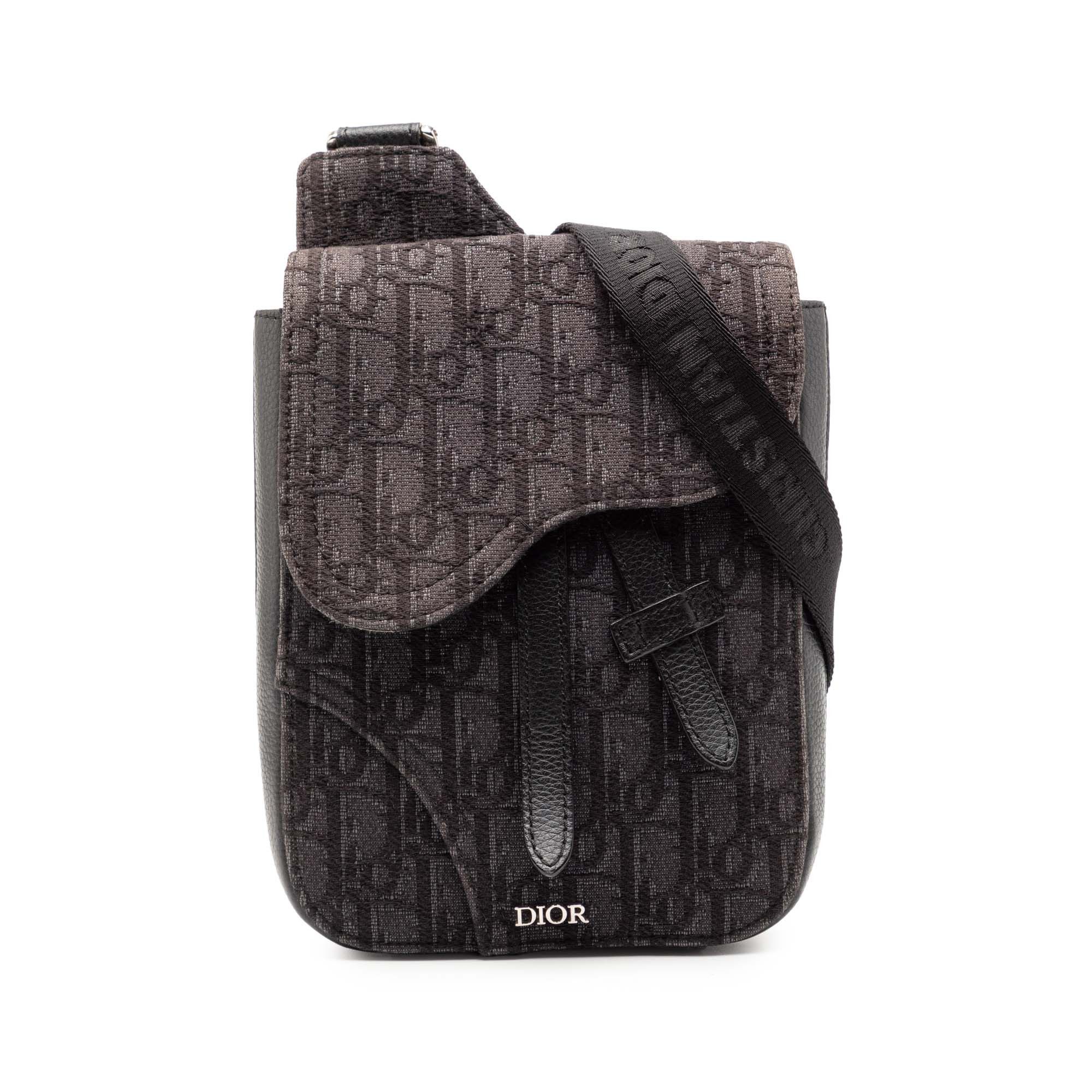 Dior Dior Oblique Canvas Saddle Pouch Crossbody Size ONE SIZE - 1 Thumbnail