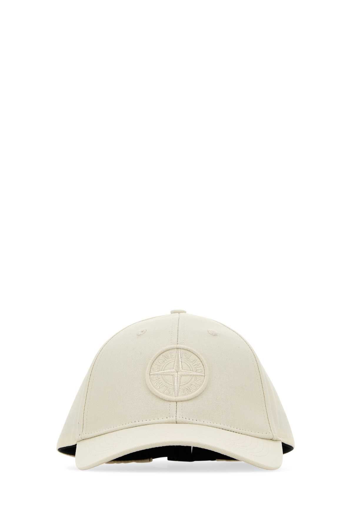 Stone Island Ivory Cotton Baseball Cap Size ONE SIZE - 1 Thumbnail