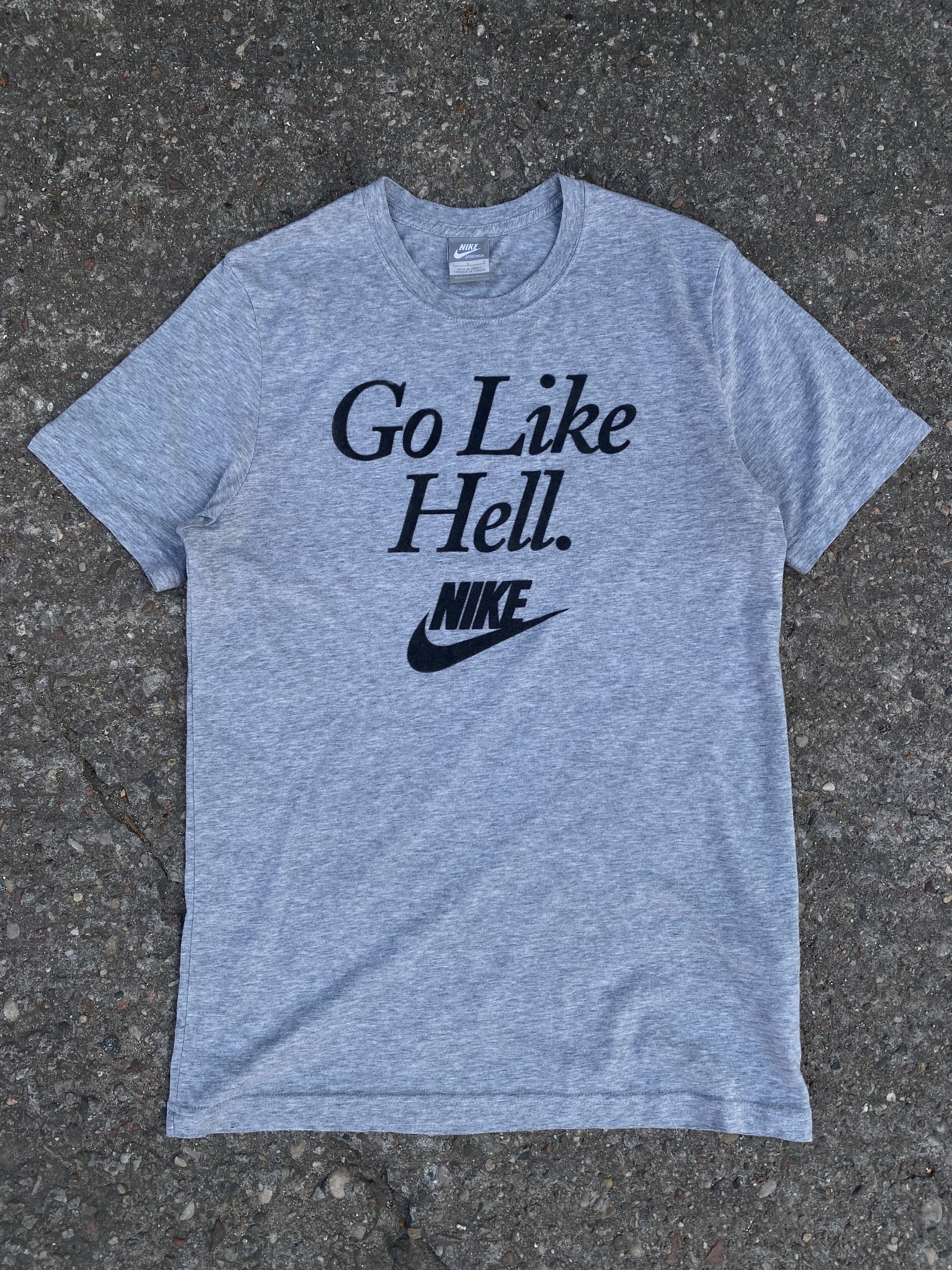 Nike × Vintage Vintage Nike Go Like Hell Tee Size US L / EU 52-54 / 3 - 1 Thumbnail