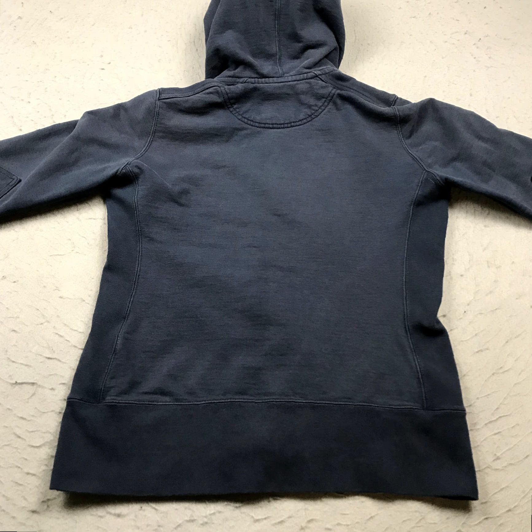 Vintage American Giant Hoodie Womens Medium Blue Sweatshirt Full Zip Heavy Cotton USA Size M / US 6-8 / IT 42-44 - 7 Thumbnail