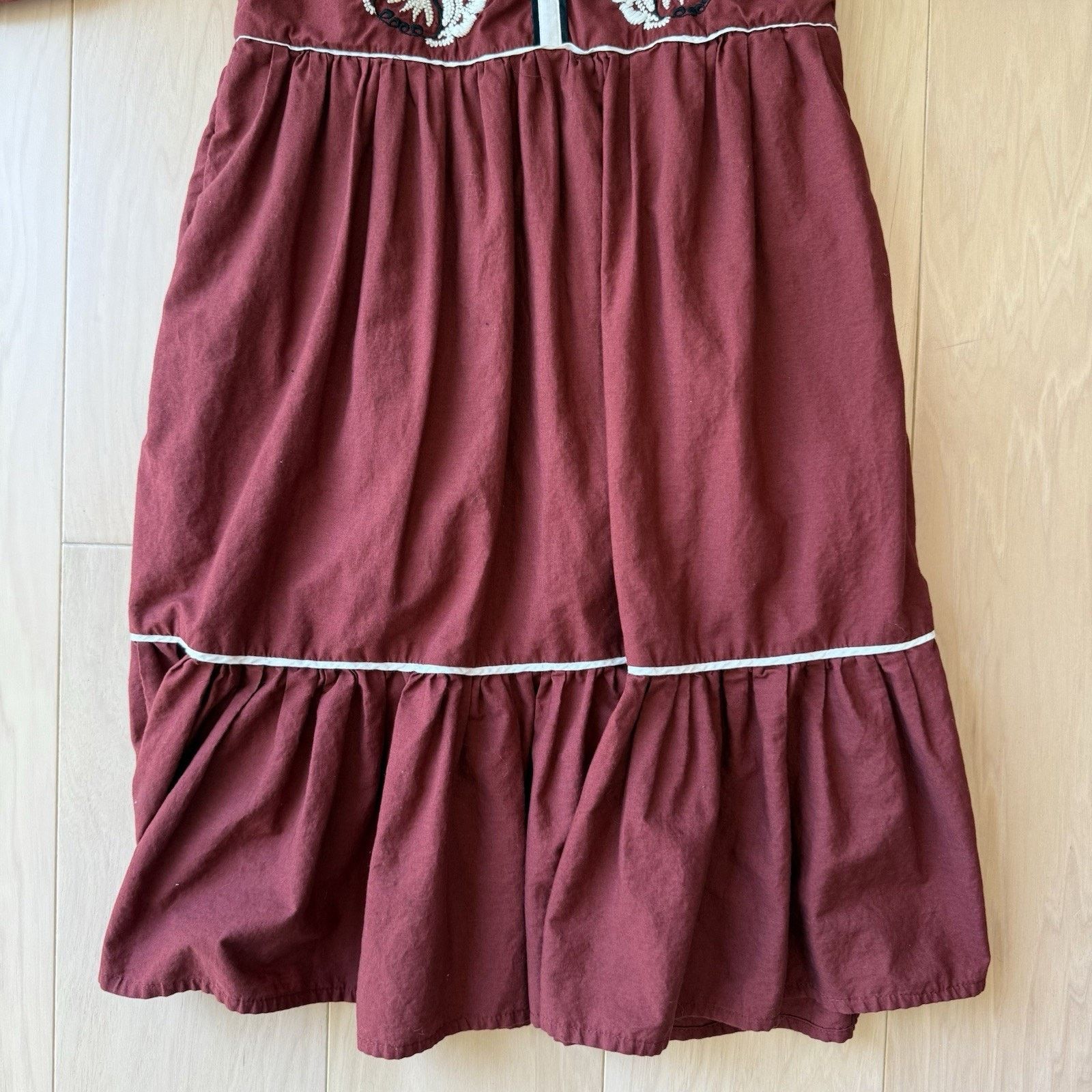 Anthropologie Anthropologie Gretel Embroidered Folk Peasant Maxi Dress XS Size XS / US 0-2 / IT 36-38 - 4 Thumbnail