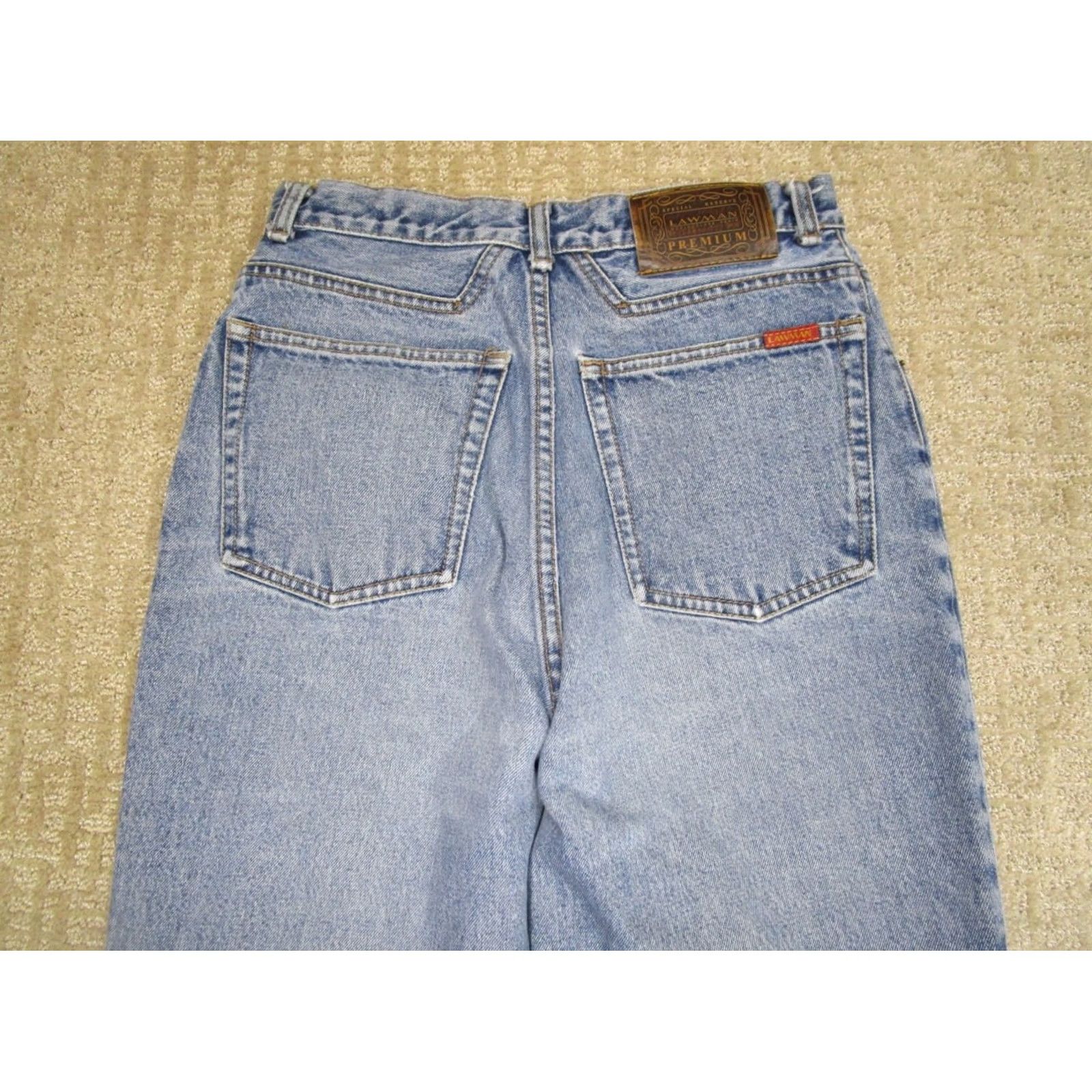 Vintage VINTAGE Lawman Jeans Women 28x30 Blue High Rise Western Mom Pants 90s Cowboy Retro Light Wash Jeans Womens Size 28" / US 6 / IT 42 - 4 Thumbnail