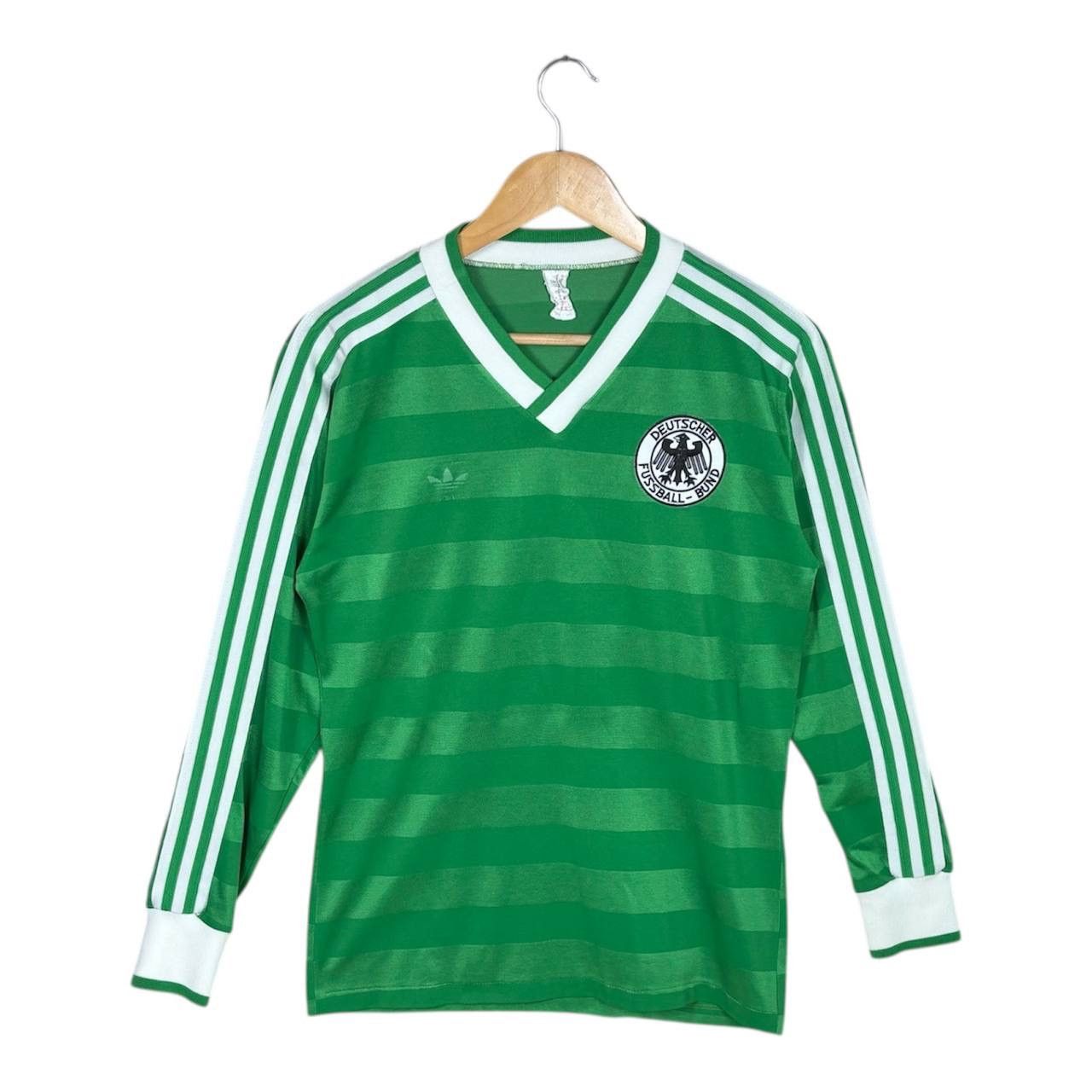Adidas Vtg 1984-86 Adidas West Germany Away Jersey #7 Littbarski Size US M / EU 48-50 / 2 - 1 Thumbnail