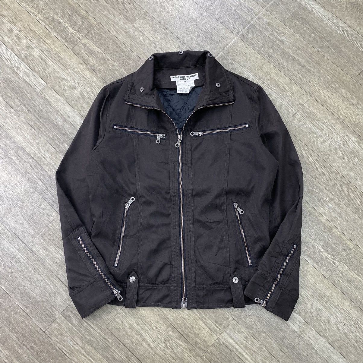 Katharine Hamnett London Vintage Katharine Hamnett London Multi Zipper Bikers Jacket Size US S / EU 44-46 / 1 - 1 Thumbnail