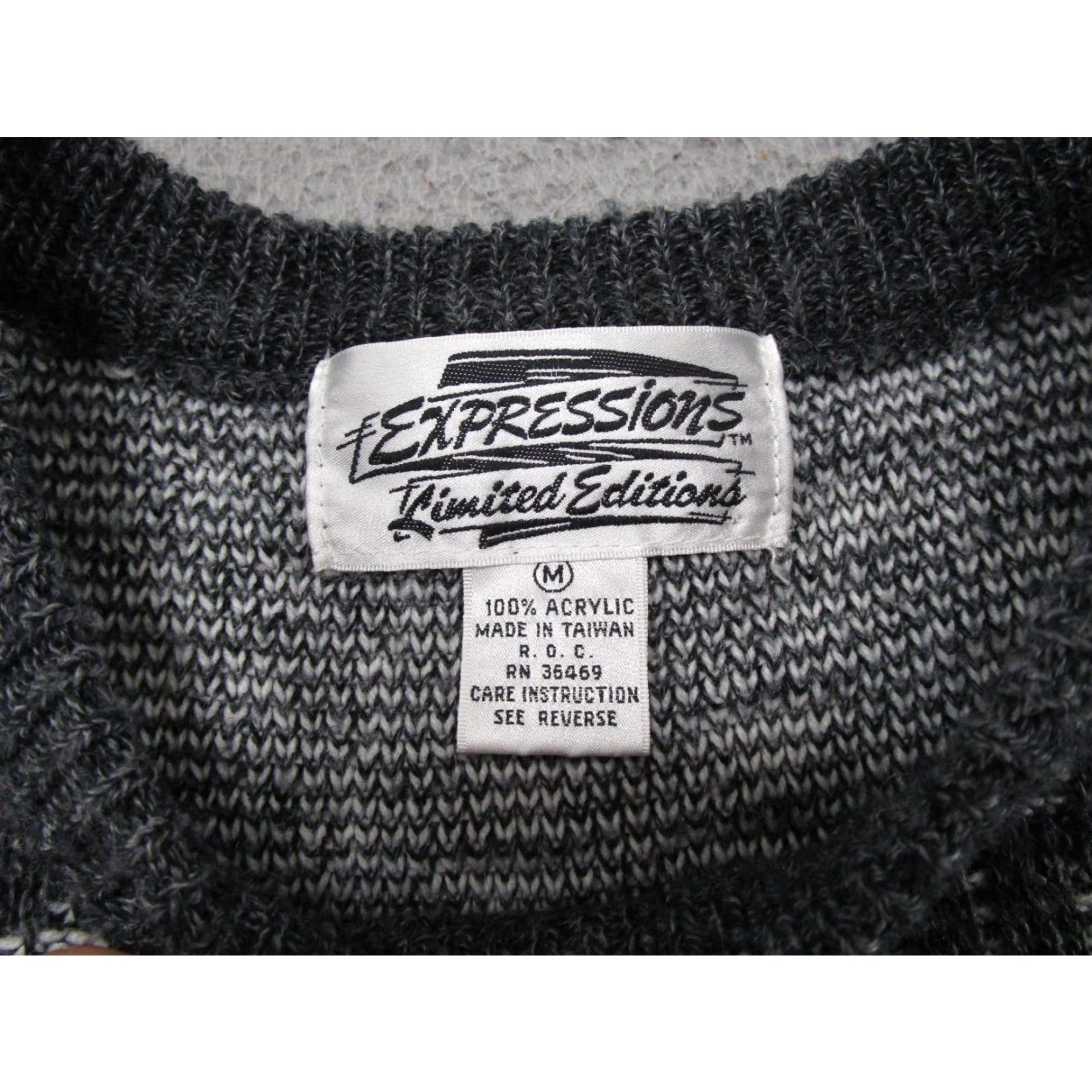 Vintage Vintage Expressions Geometric Knit Pullover Sweater Size M Size US M / EU 48-50 / 2 - 2 Thumbnail