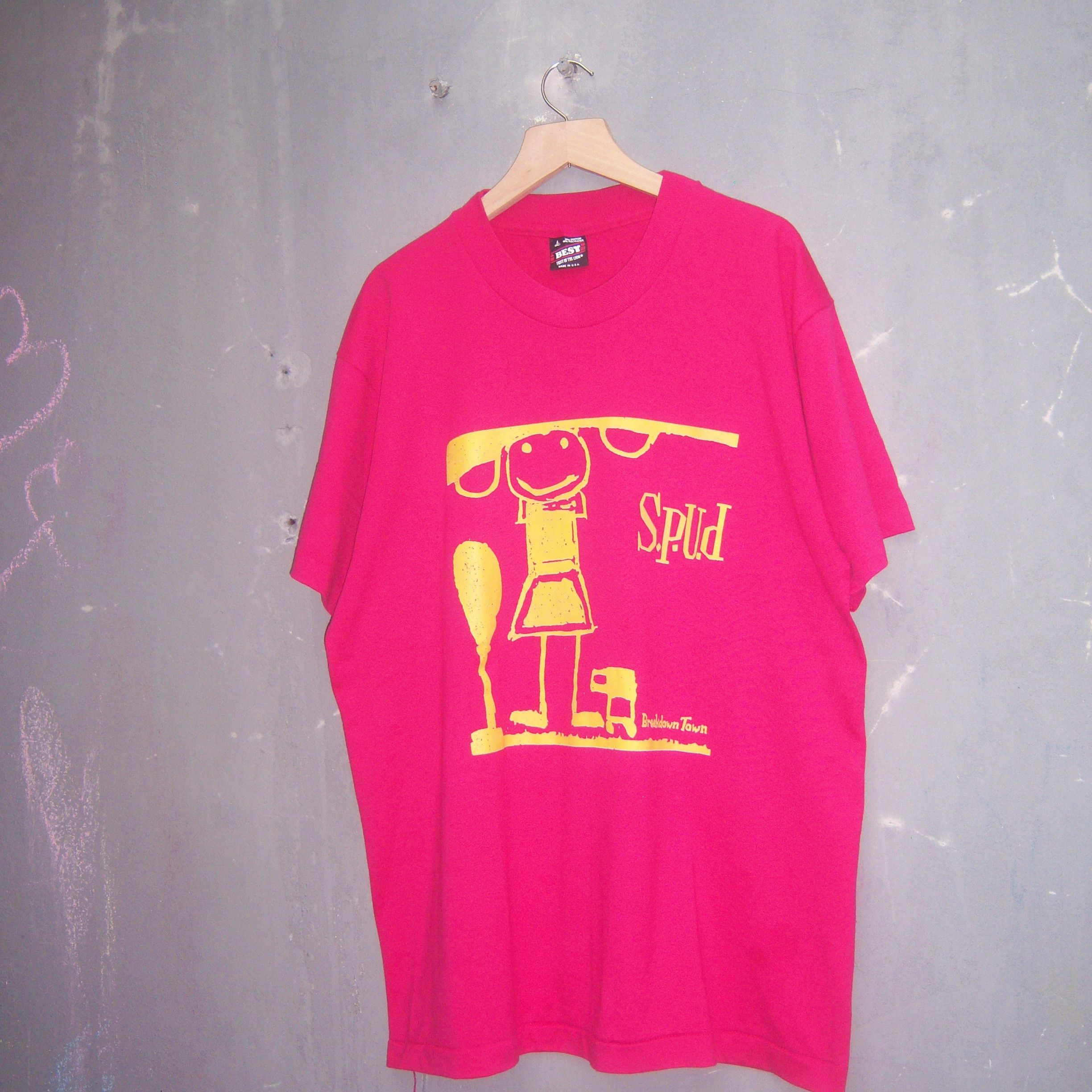 Band Tees × Vintage 90s Spud Breakdown Town Size US L / EU 52-54 / 3 - 4 Thumbnail