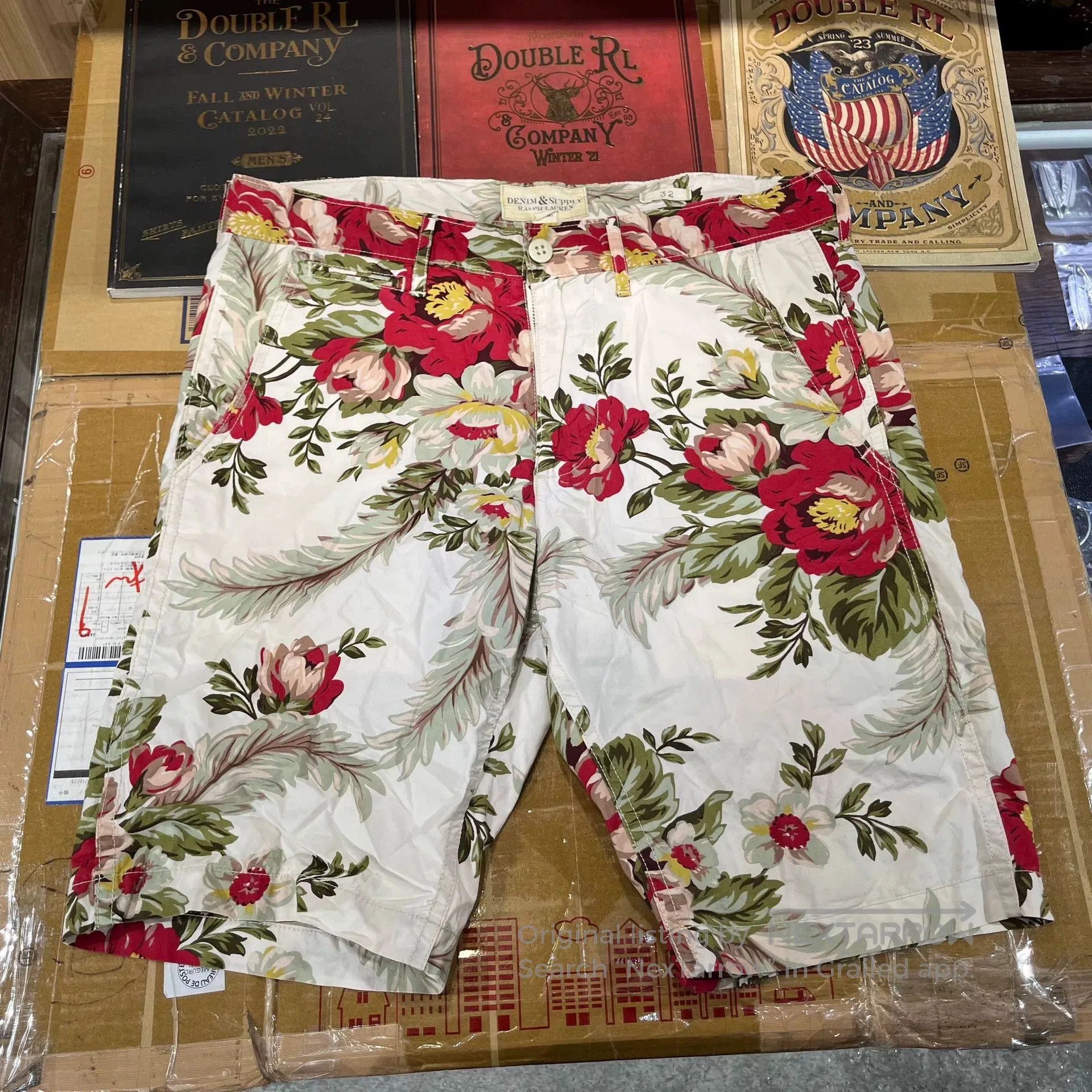 RRL Ralph Lauren Floral Short Sleeve T. Size M / US 6-8 / IT 42-44 - 6 Thumbnail