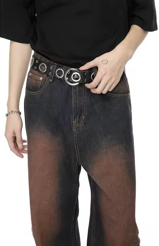 Japanese Brand Gradient Color Wide Leg Denim Size US 33 - 5 Thumbnail