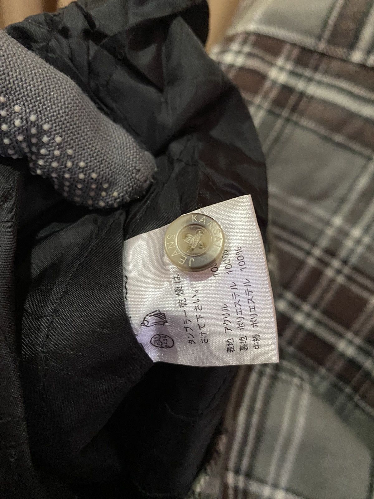 Kansai Yamamoto VINTAGE KANSAI YAMAMOTO PLAID FLANNEL SHIRT JAC Size US L / EU 52-54 / 3 - 8 Thumbnail