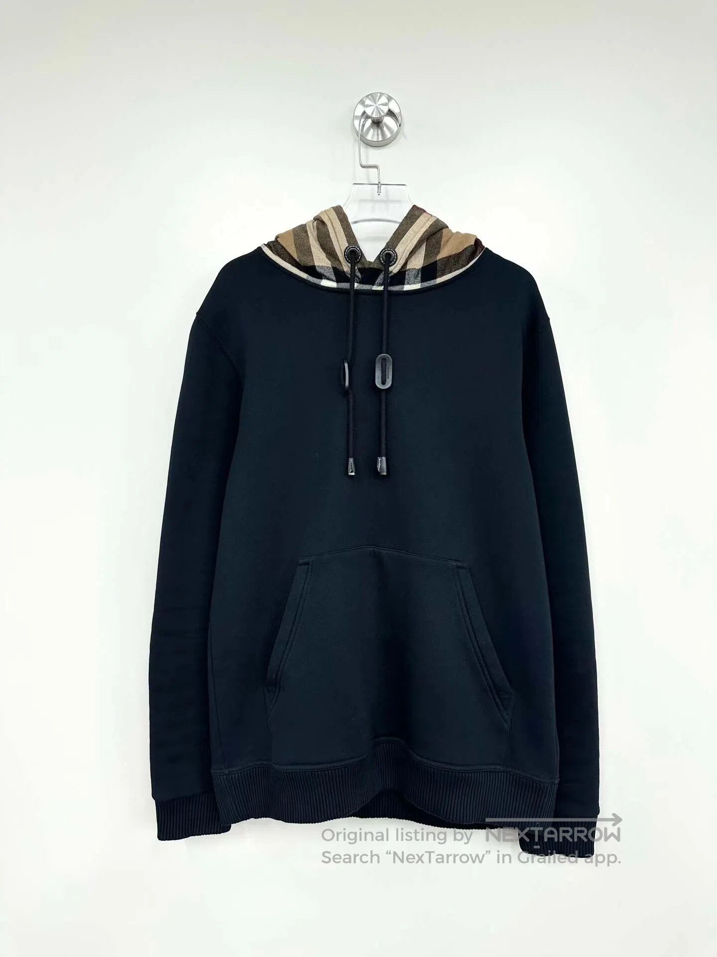 Burberry Burberry Black Zip-Up Plaid Hooded Sweatshirt Hoodie| Size US XS / EU 42 / 0 - 1 Thumbnail