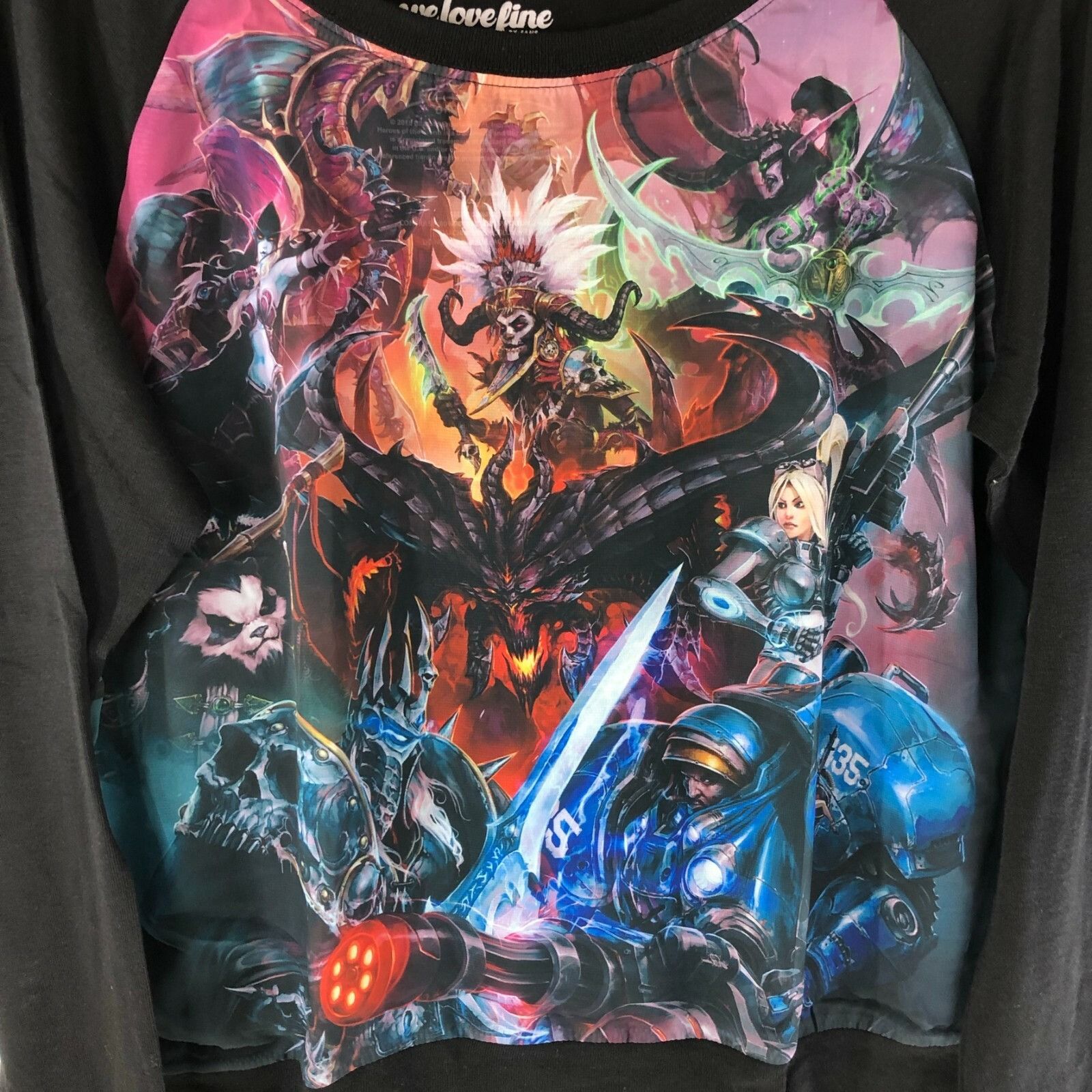 Other WeLoveFine Womens Heroes of the Storm Top TShirt Long Sleeve Size XL / US 12-14 / IT 48-50 - 2 Thumbnail