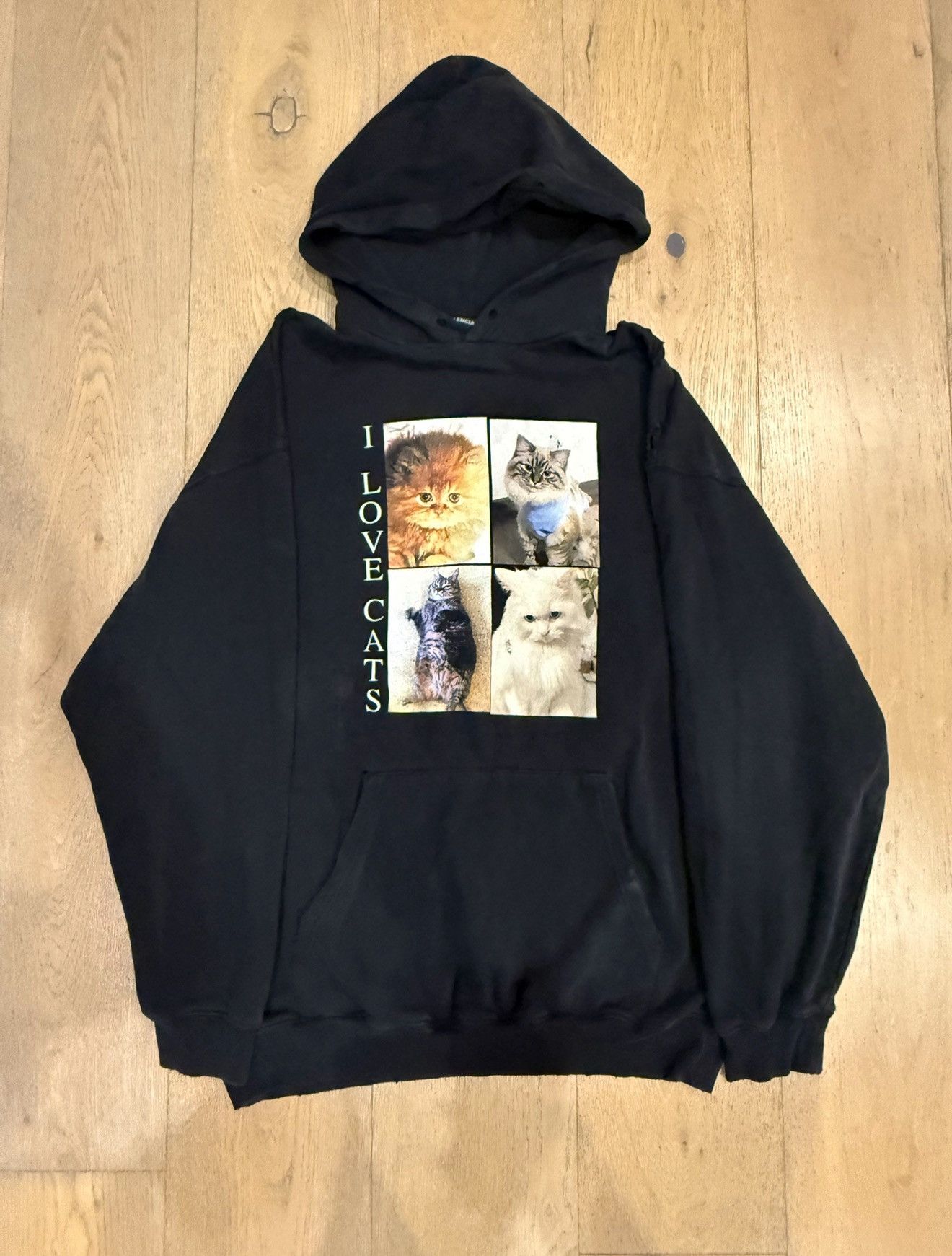 Balenciaga Balenciaga I LOVE CATS hoodie | Grailed