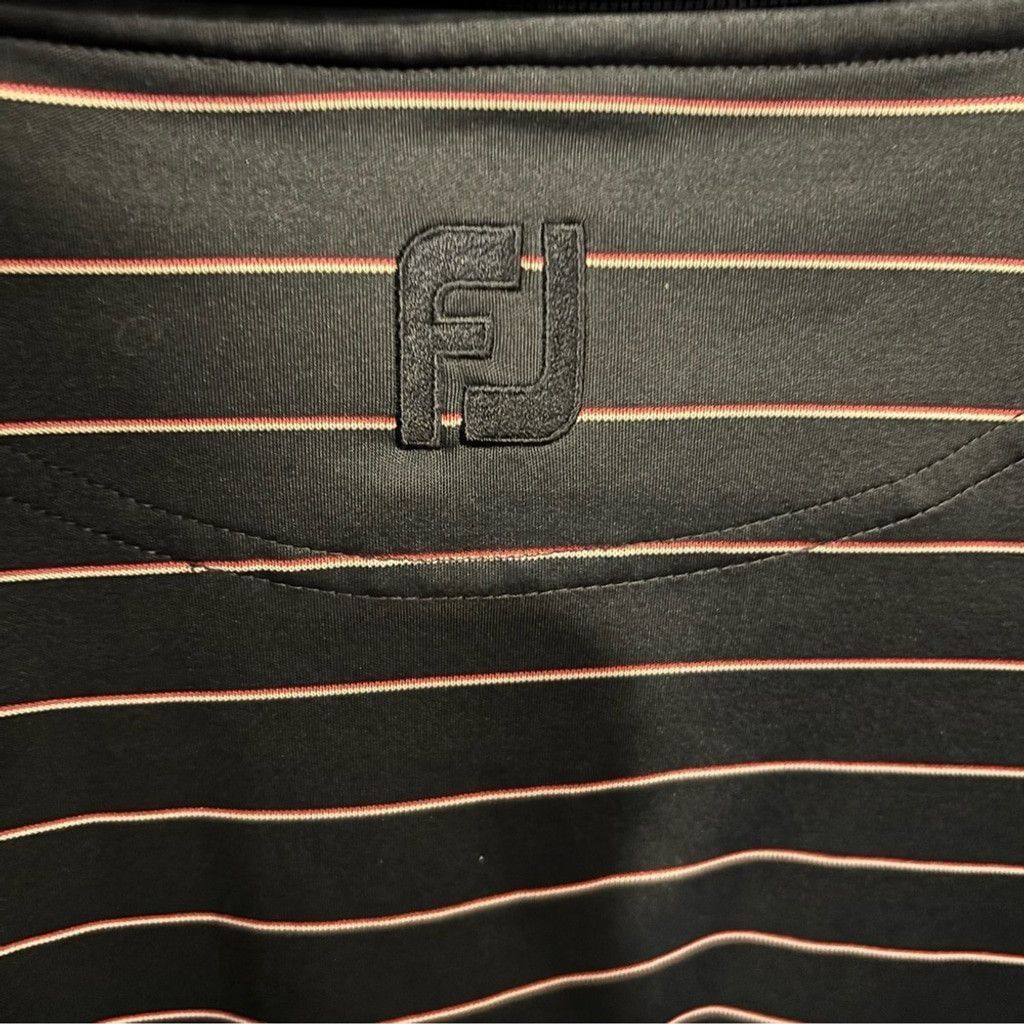 Footjoy FootJoy Men's Navy Striped Polo Shirt Size US M / EU 48-50 / 2 - 5 Thumbnail