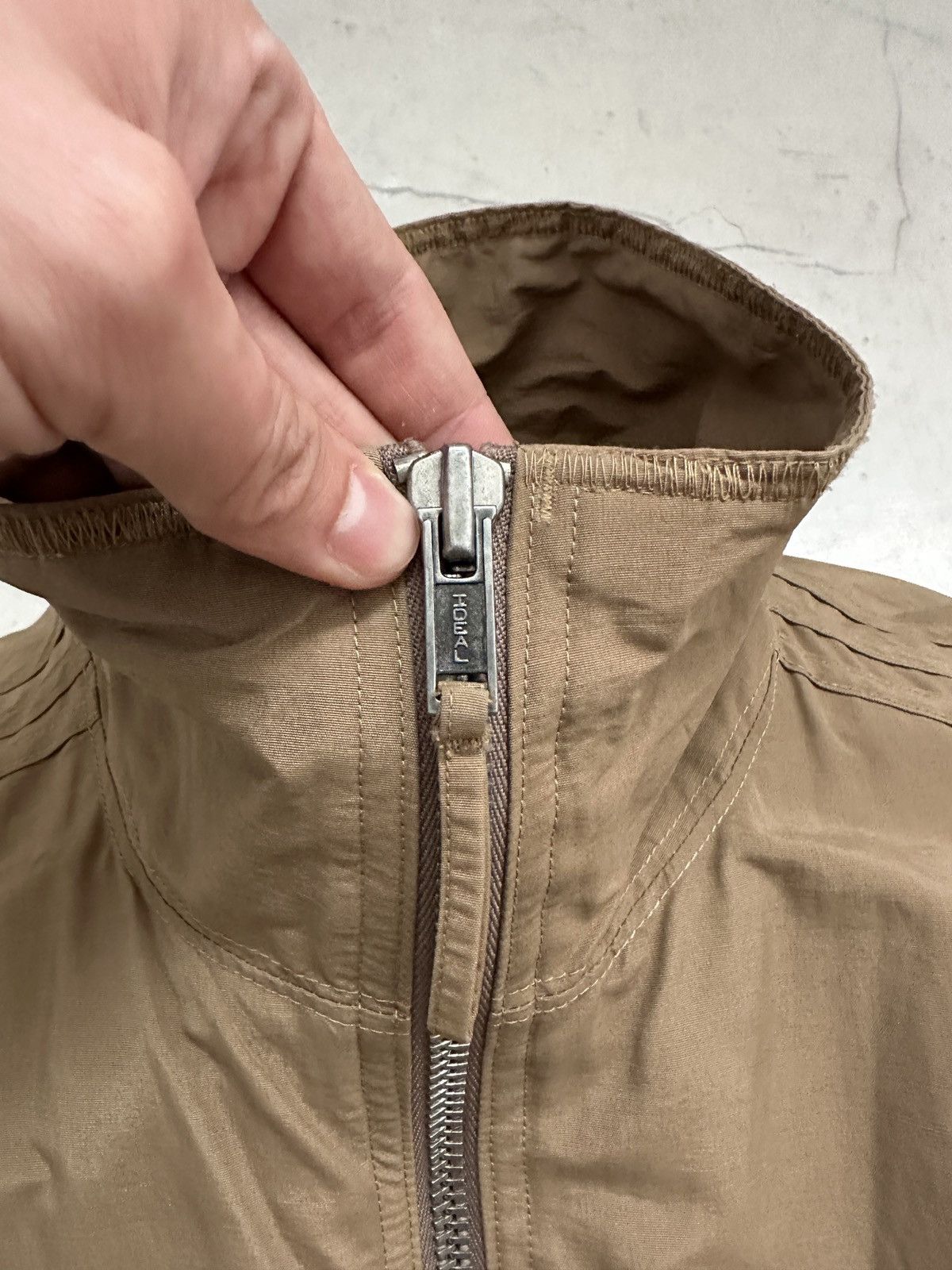 Adidas × Vintage 90s Vintage Adidas brown and khaki windbreaker light jacket Size US M / EU 48-50 / 2 - 8 Thumbnail
