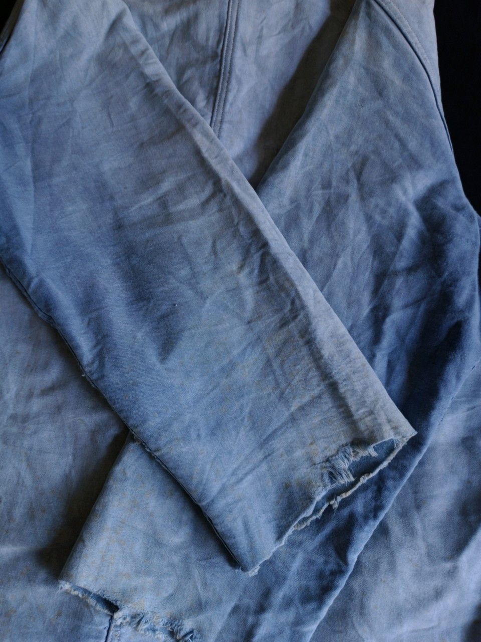 Moleskine VTG 50s France Moleskine Fade indigo Chore Jacket. Size US L / EU 52-54 / 3 - 6 Thumbnail