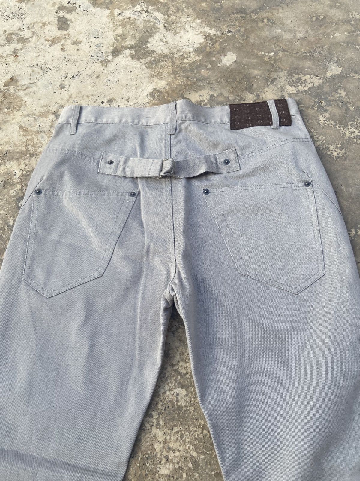 Japanese Brand PPFM BUCKLE BACK KHAKI STYLE PANT Size US 32 / EU 48 - 2 Thumbnail