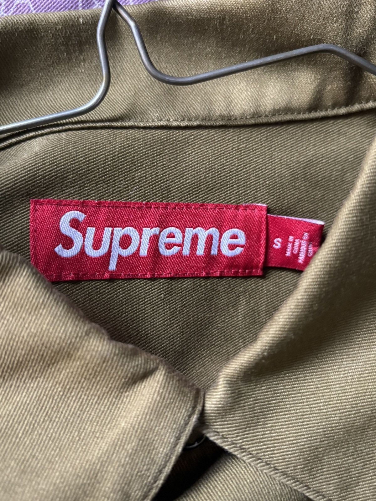 Supreme Supreme Thermal Sleeve Work Shirt FW23 Olive Button Up Size US S / EU 44-46 / 1 - 6 Thumbnail