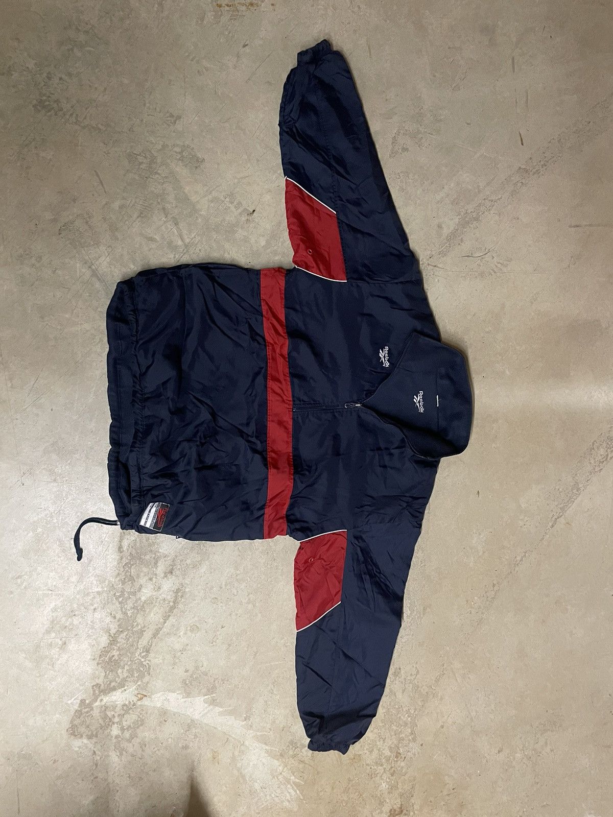 Reebok Vintage 90’s Reebok Fleece-lined 1/4-zip REVERSIBLE Jacket! Size US XL / EU 56 / 4 - 9 Thumbnail